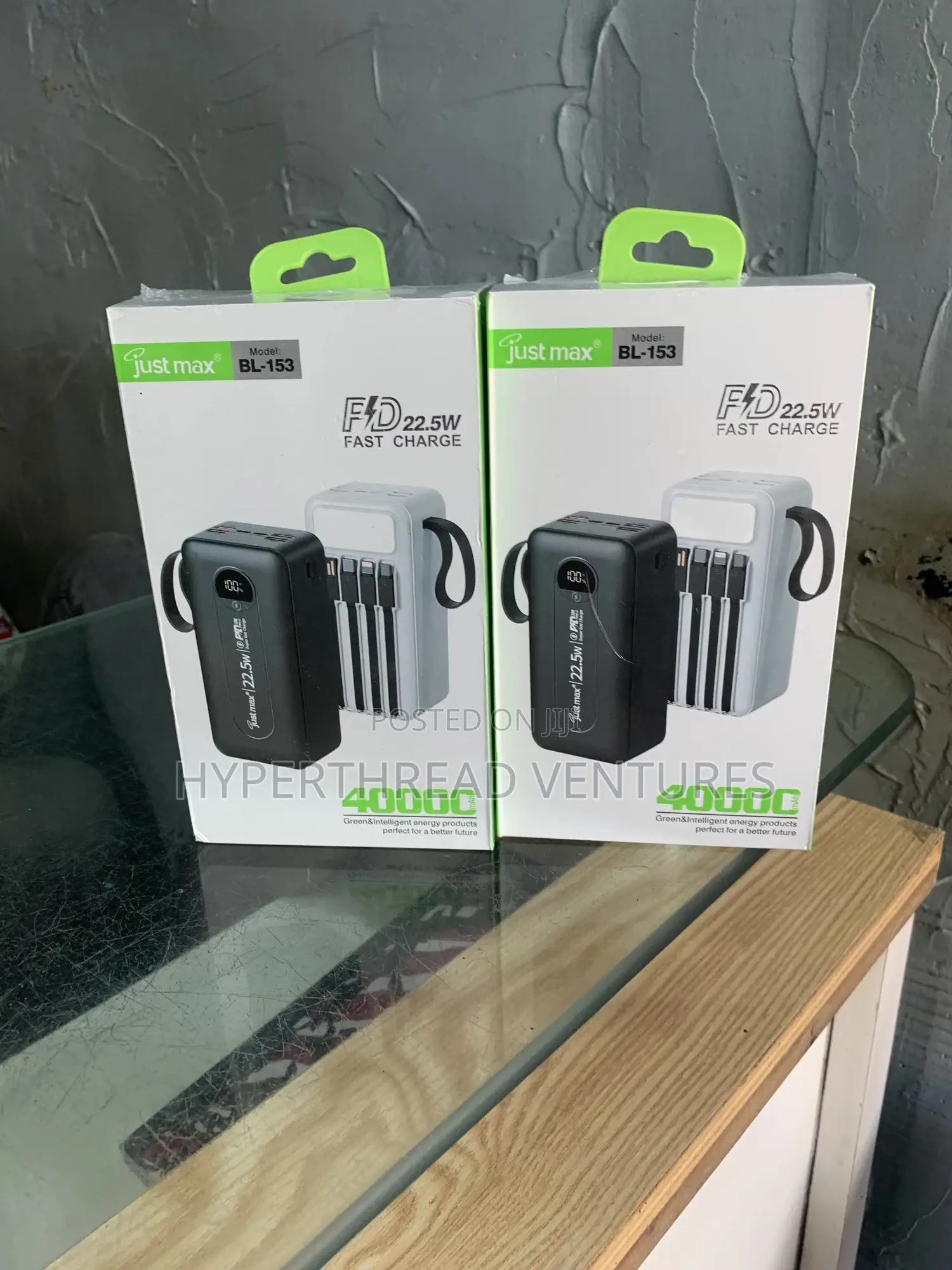 Just Max Bl-153 40000mah Power Bank 22.5w Fast Charge Led Display
