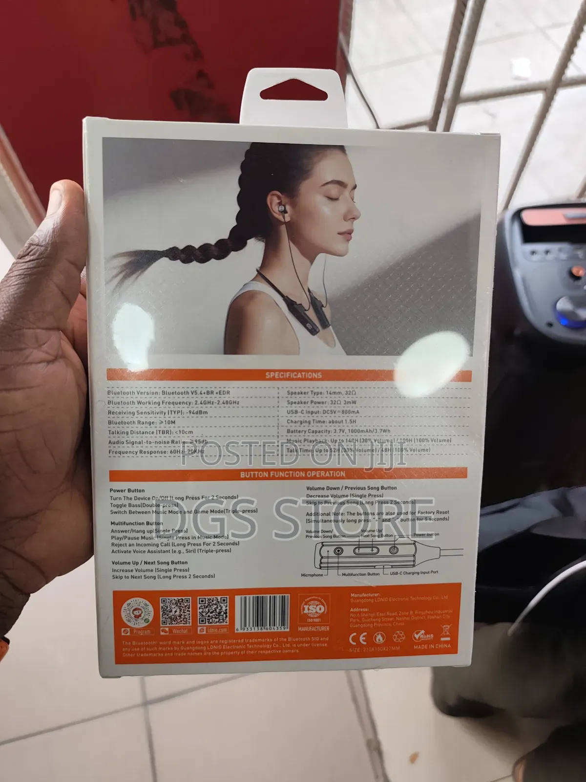 Ldnio No5 Neckband Bluetooth Earbuds