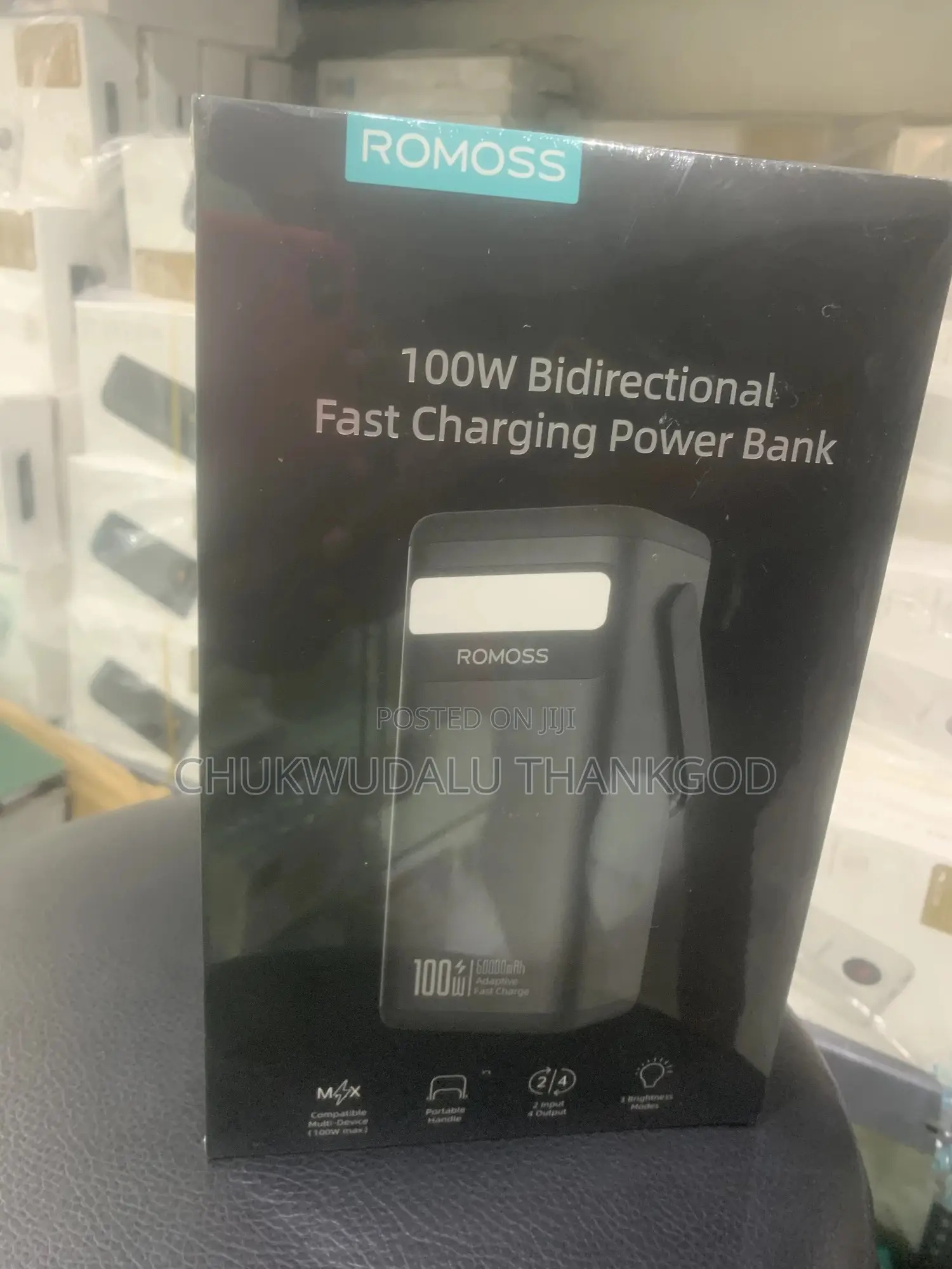 Romoss 60000mah Powerful 100w Fast Charge Battery Laptop Power Bank