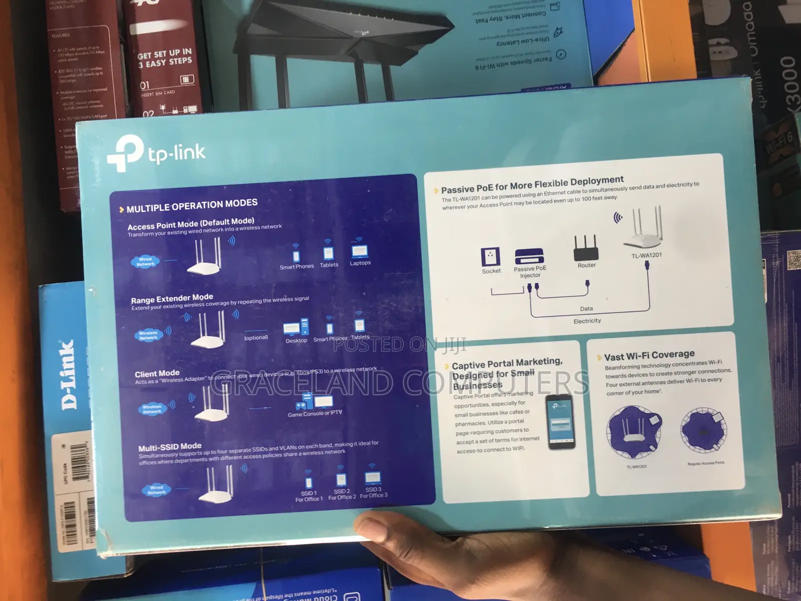 Tp-Link Ac1200 Wa1201 Wireless Access Point Dual Band | Gigabit Port