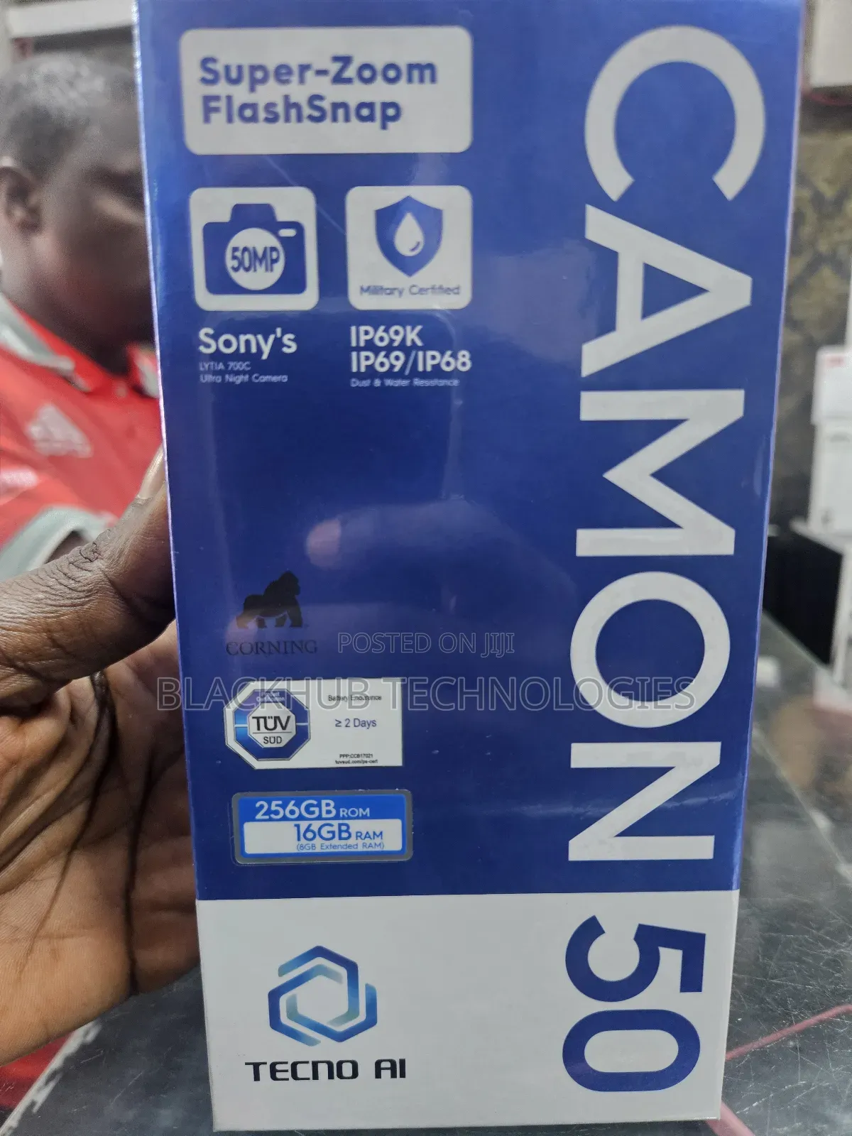 New Tecno Camon 50 256 GB Silver