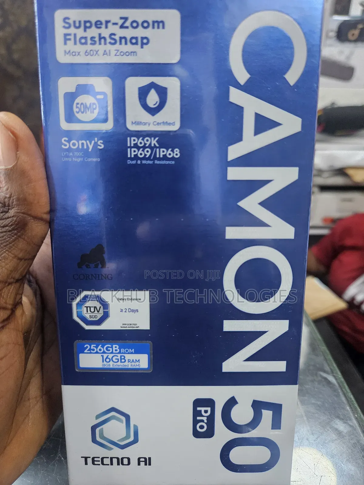 New Tecno Camon 50 Pro 256 GB Black
