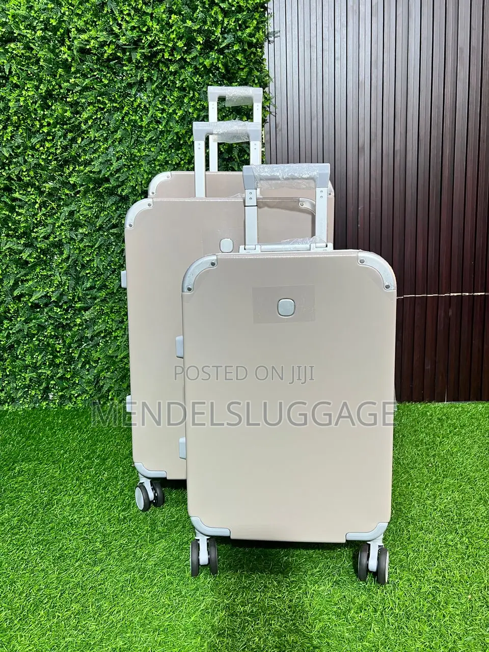 Beige 3-in-1 Hard Case Travel Suitcase Set With 360 Spinner Wheels