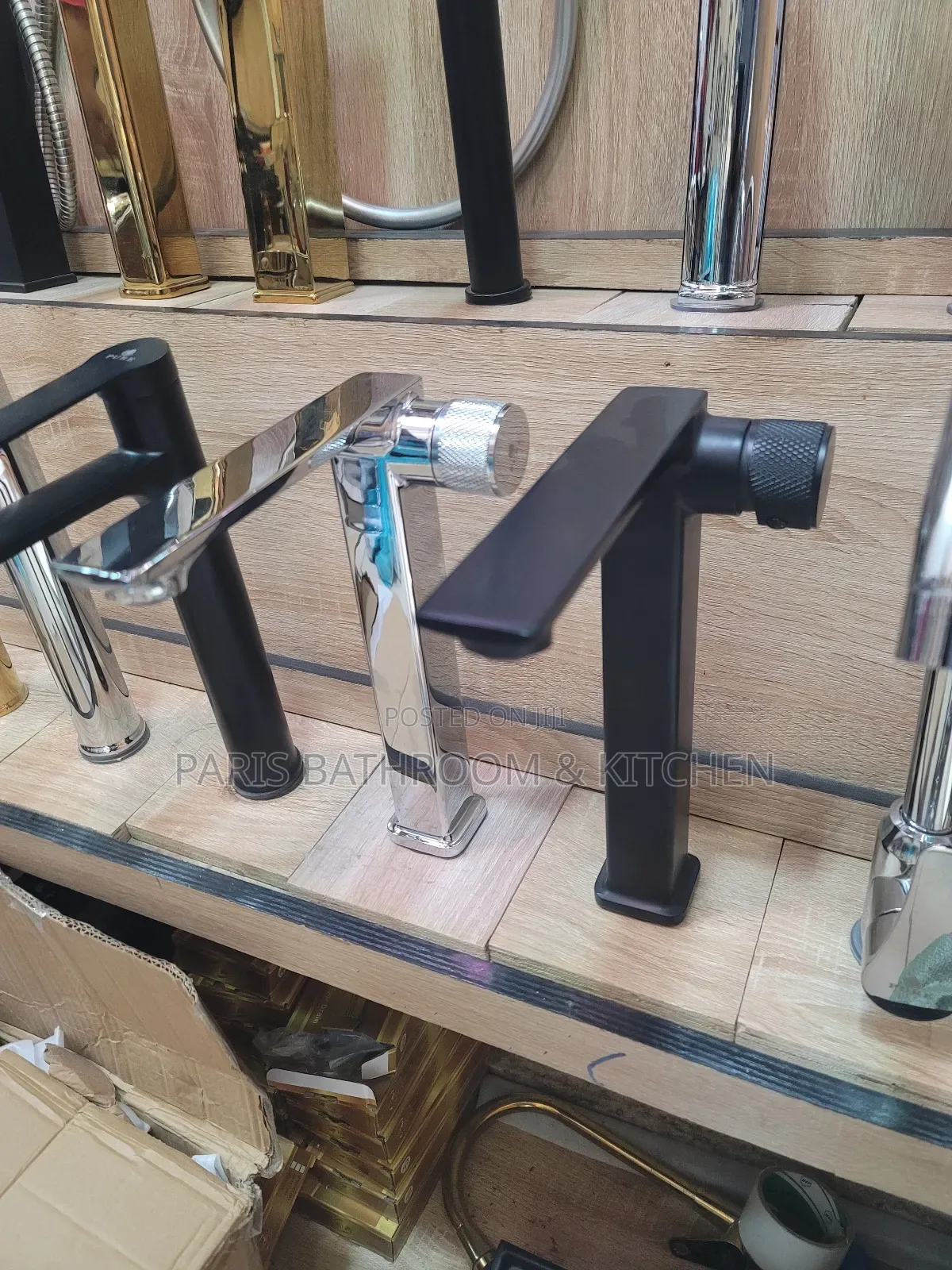 Matte Black Tall Basin Mixer Tap