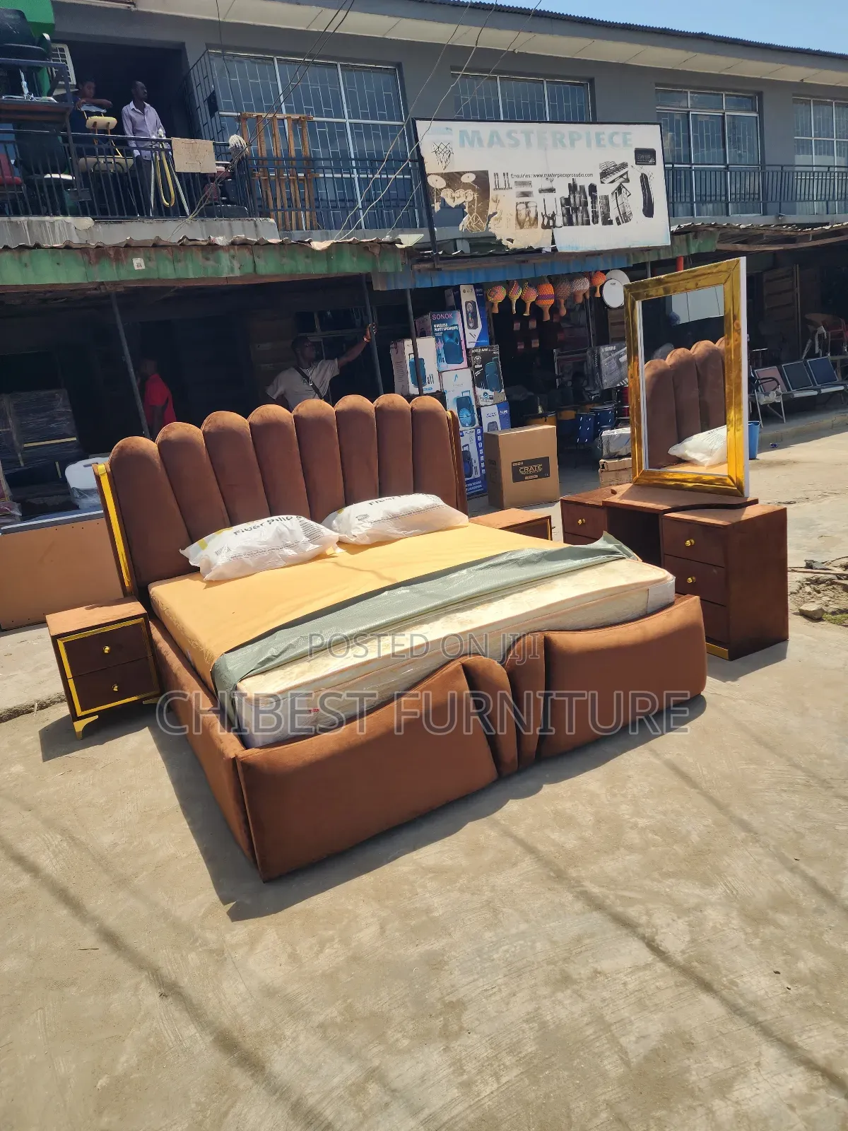 Padded 6by6 Set Of Upholstery Bed.