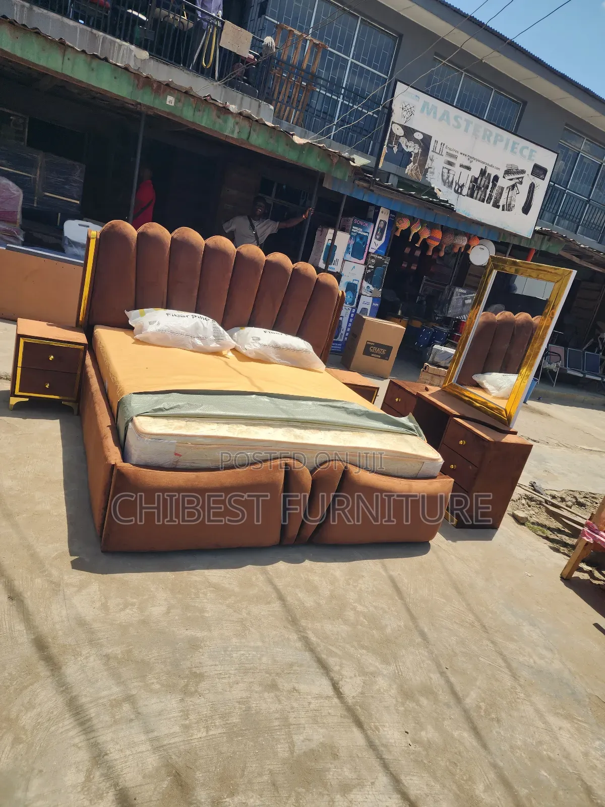 High Quality 6by6 Padded Bed Frame.