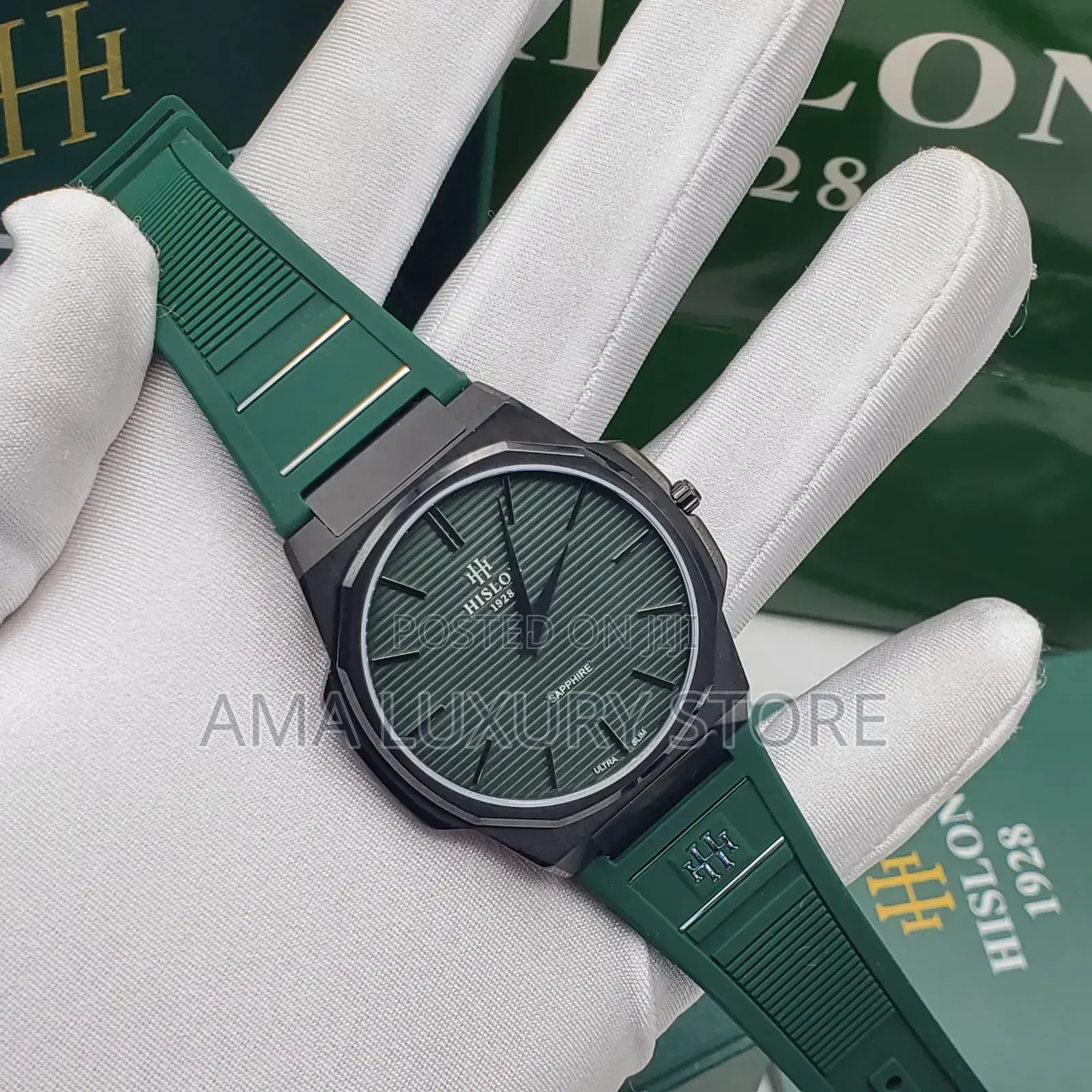 Hislon Cl 127 Luxury Rubber Strap Designer Men's Wristwatches