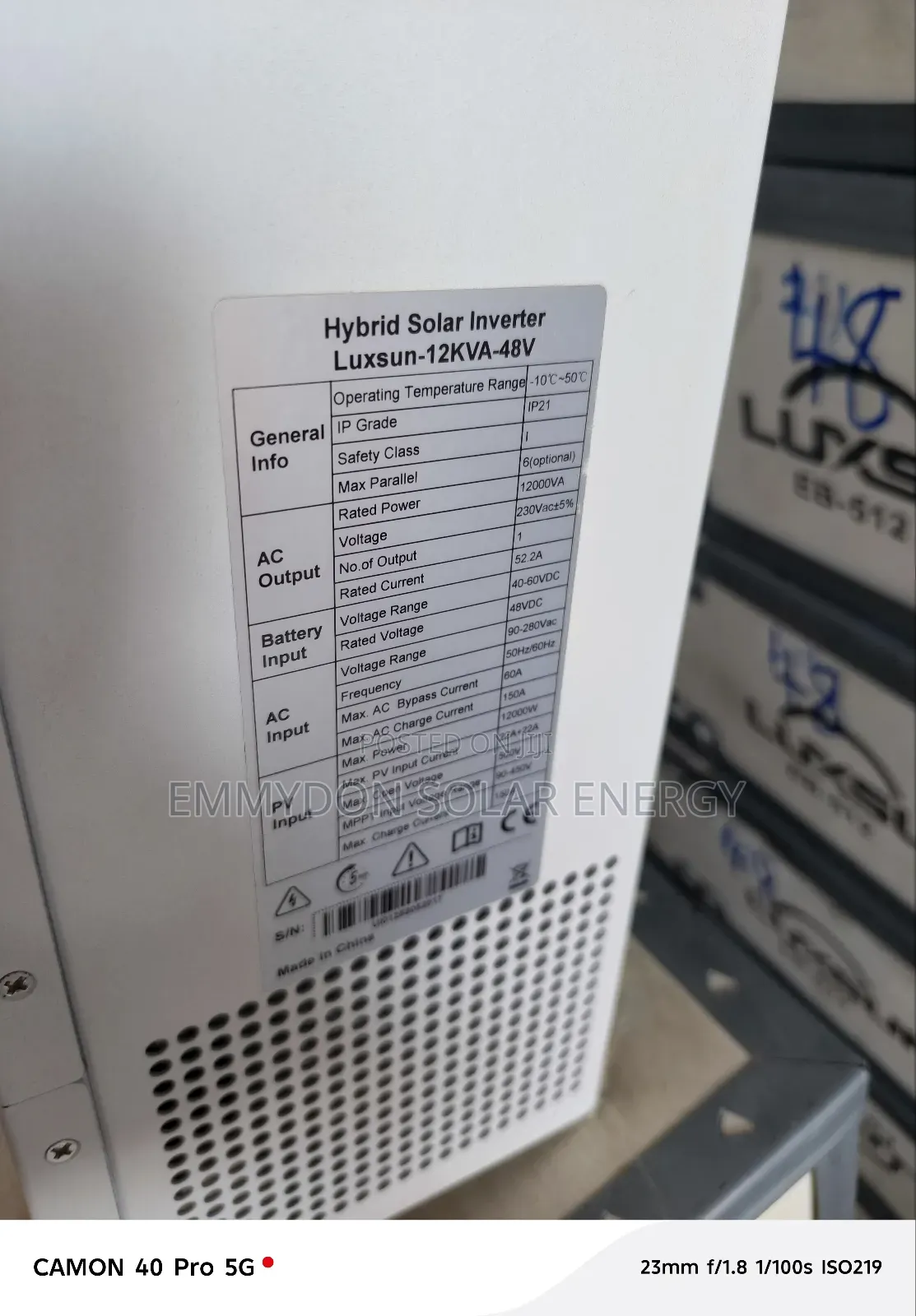 Luxsun Inverter 12kva 48v Hybrid