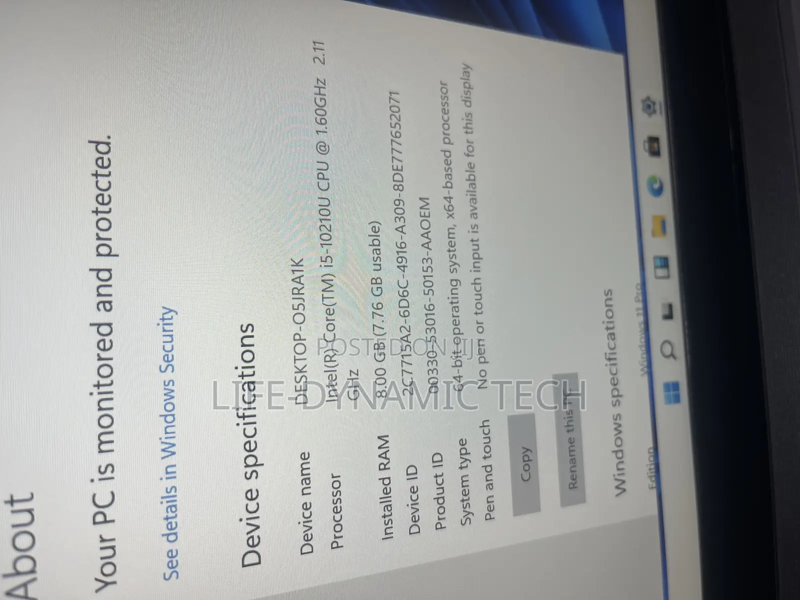 Laptop Lenovo Thinkpad T490s 8GB Intel Core i5 SSD 256GB