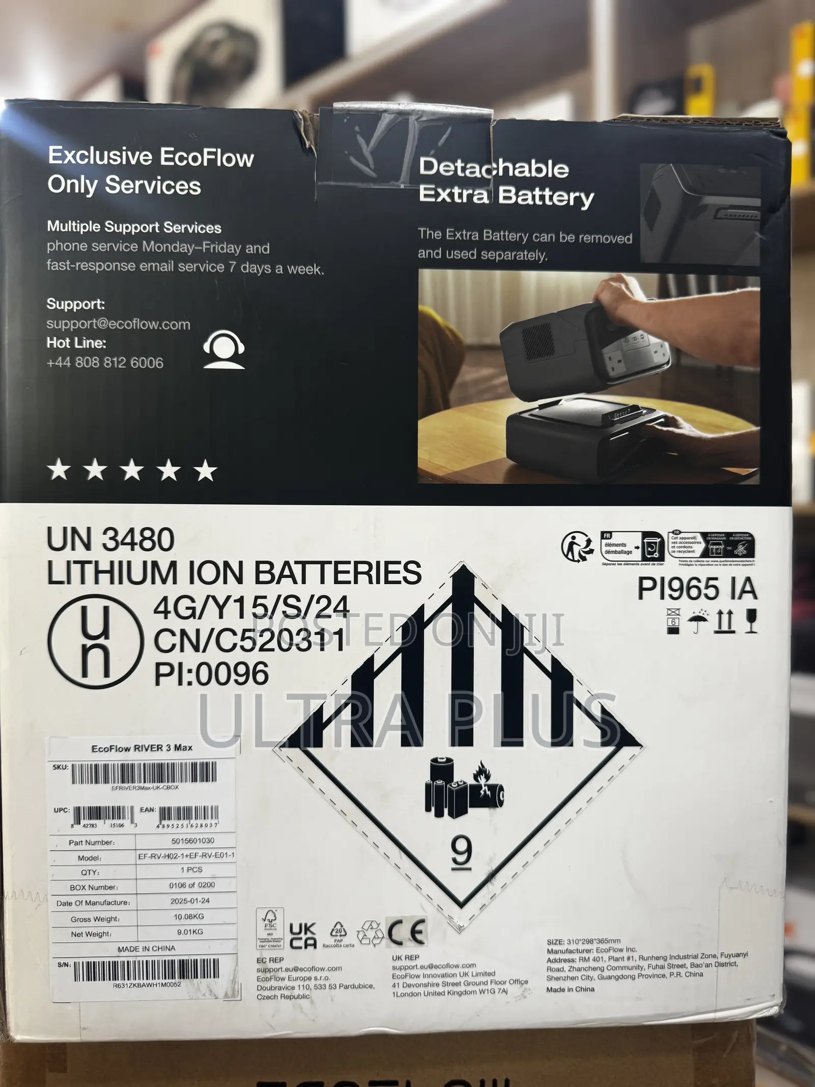 Ecoflow River 3 Max 1200w Portable Power Station With Extra Battery