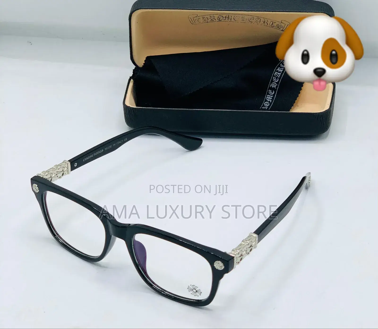 Chrome Heart Luxury Transparent Clear Glasses