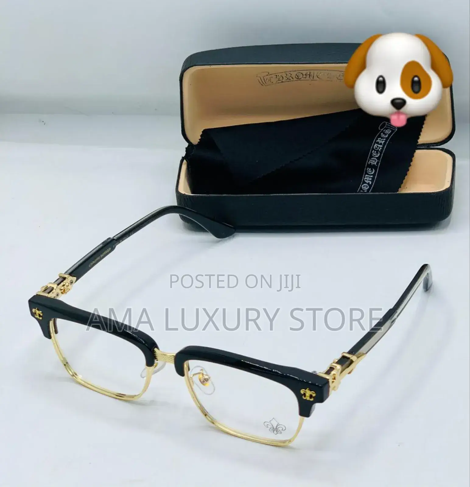 Chrome Heart Luxury Transparent Clear Glasses
