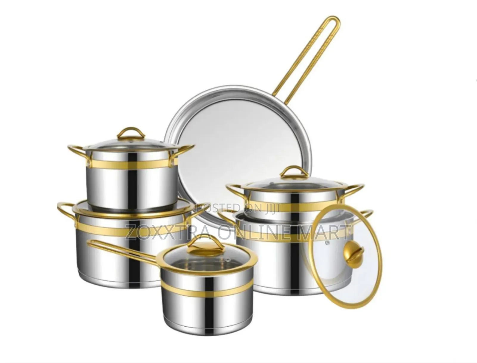 6pcs Quality Stainless Steel Pot Set