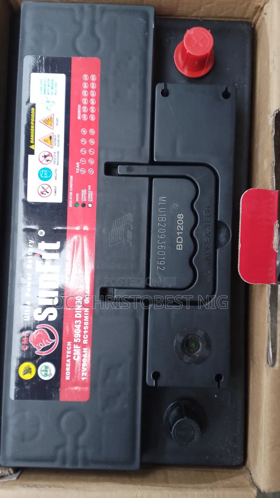 90amh Flat Battery