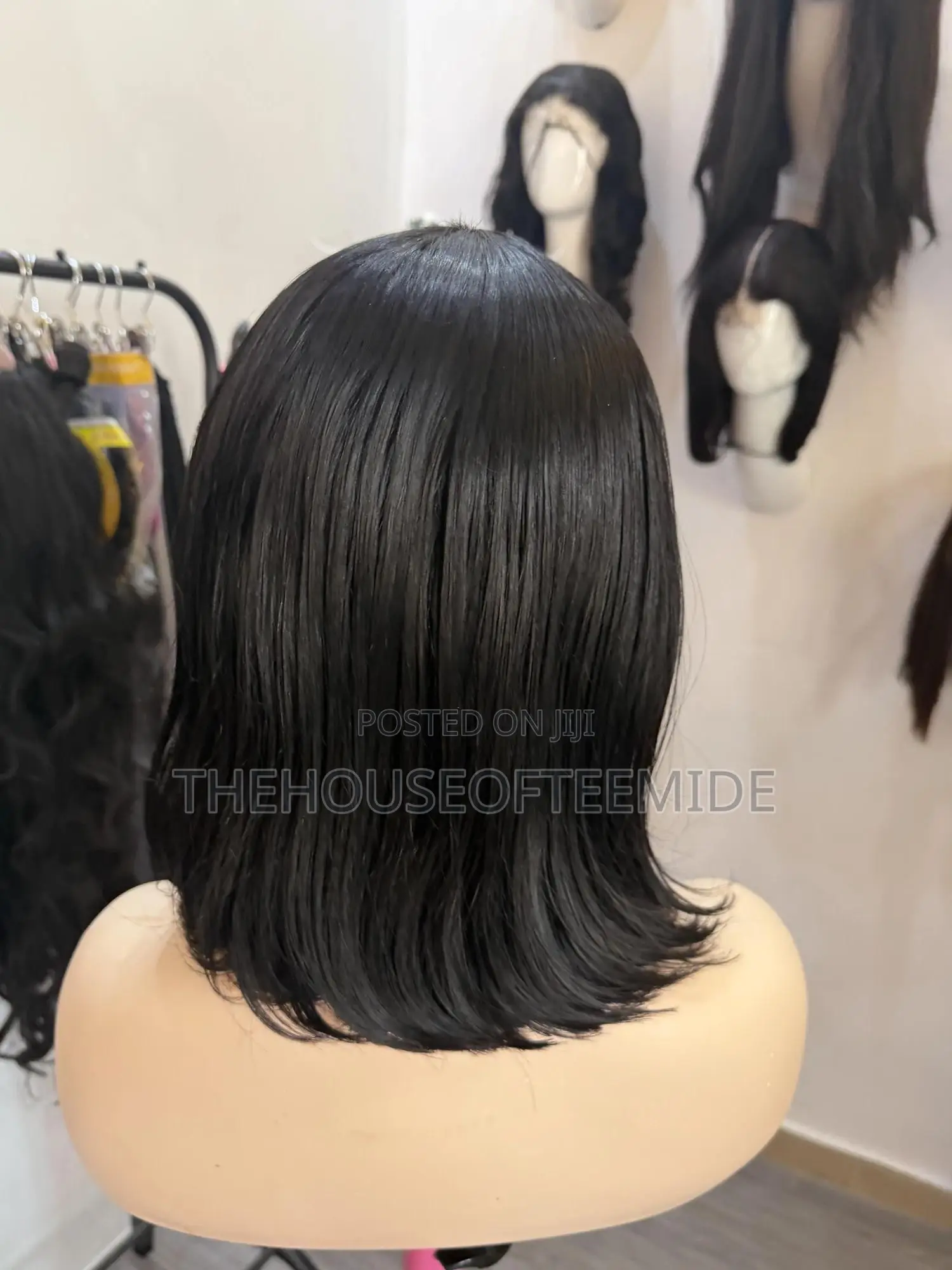 Short Fringe Wig 100% Human Hair.