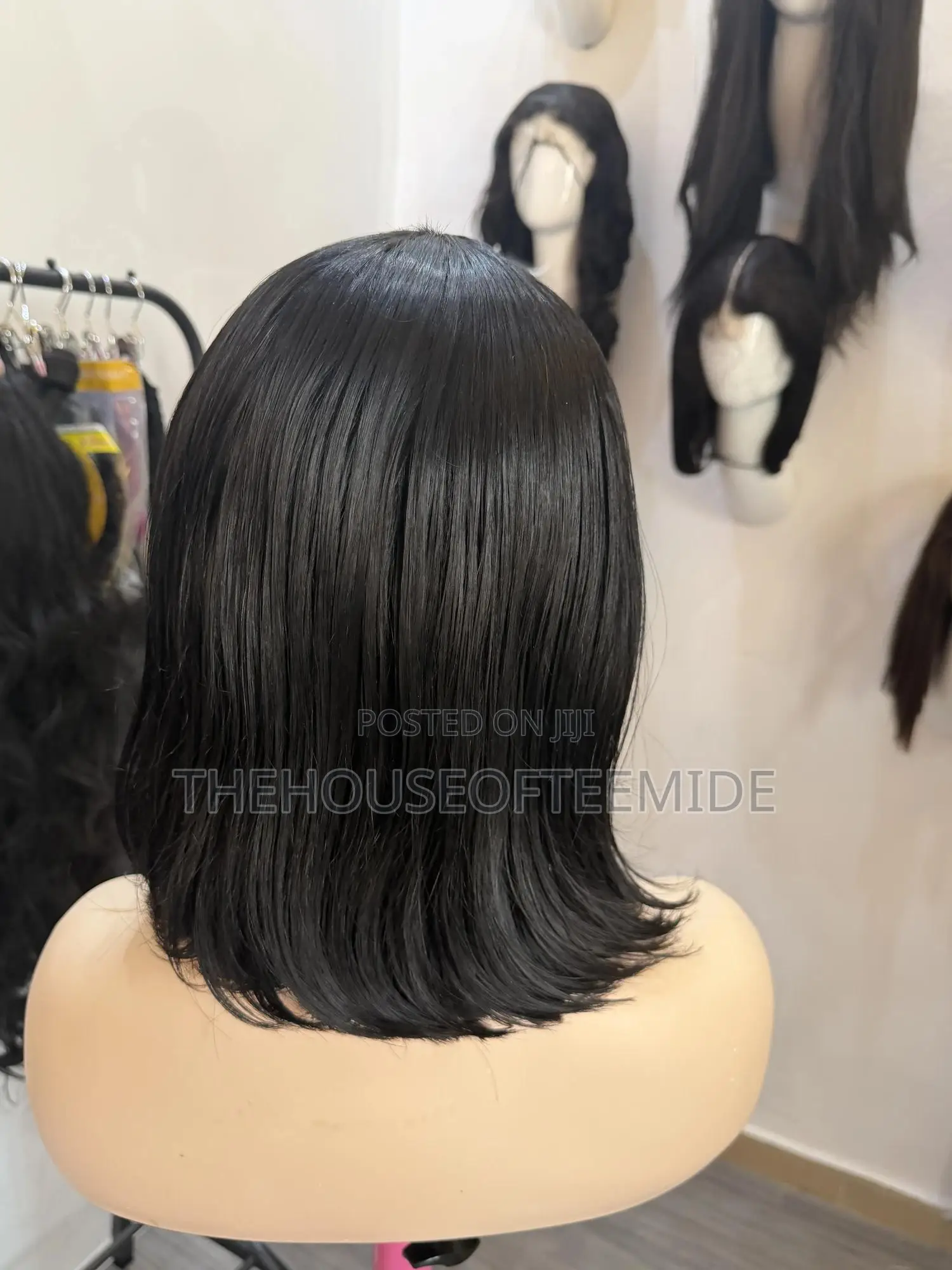 Short Fringe Wig 100% Human Hair.