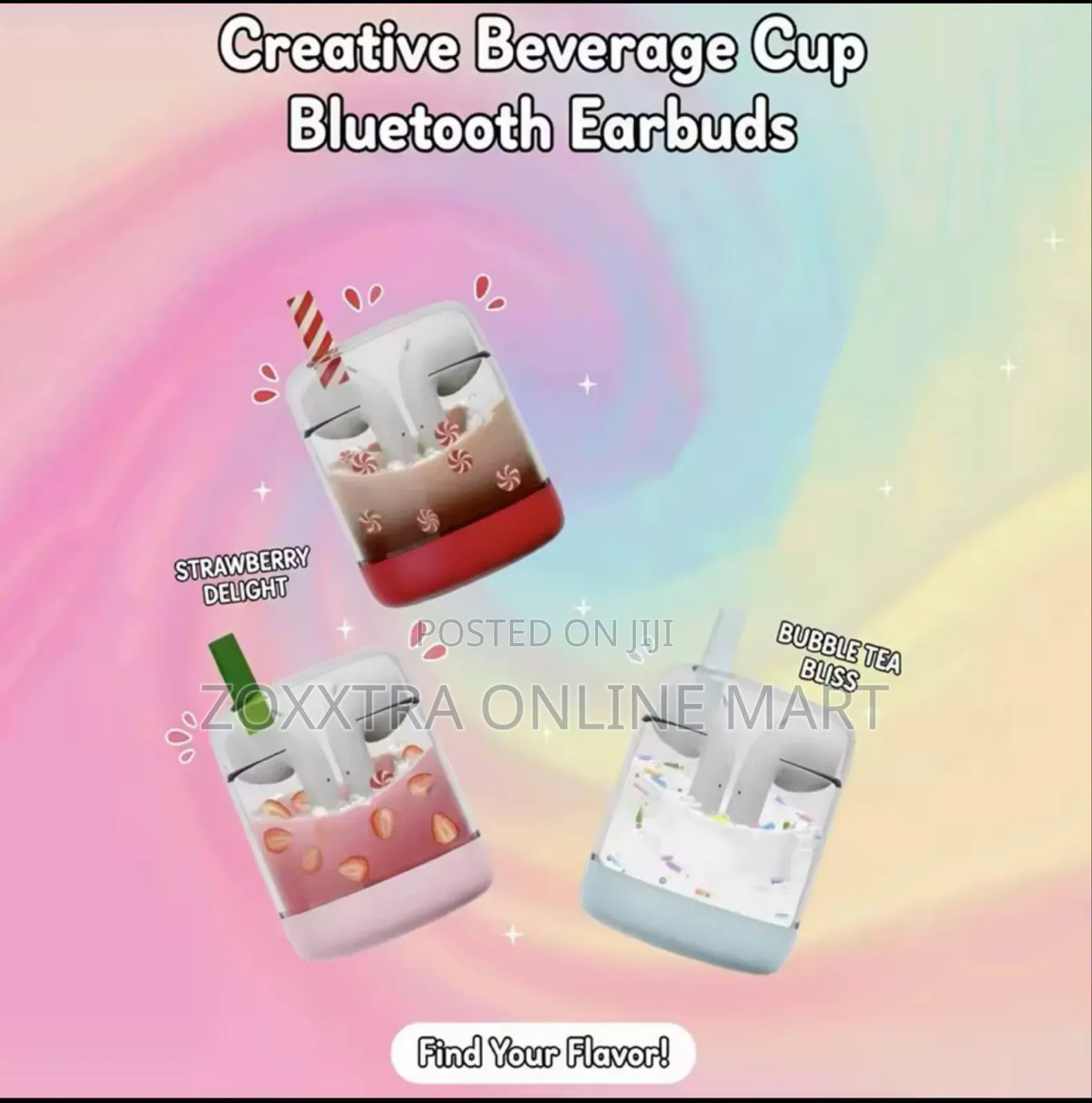 Creative Beverage Cup Bluetooth Earbuds
