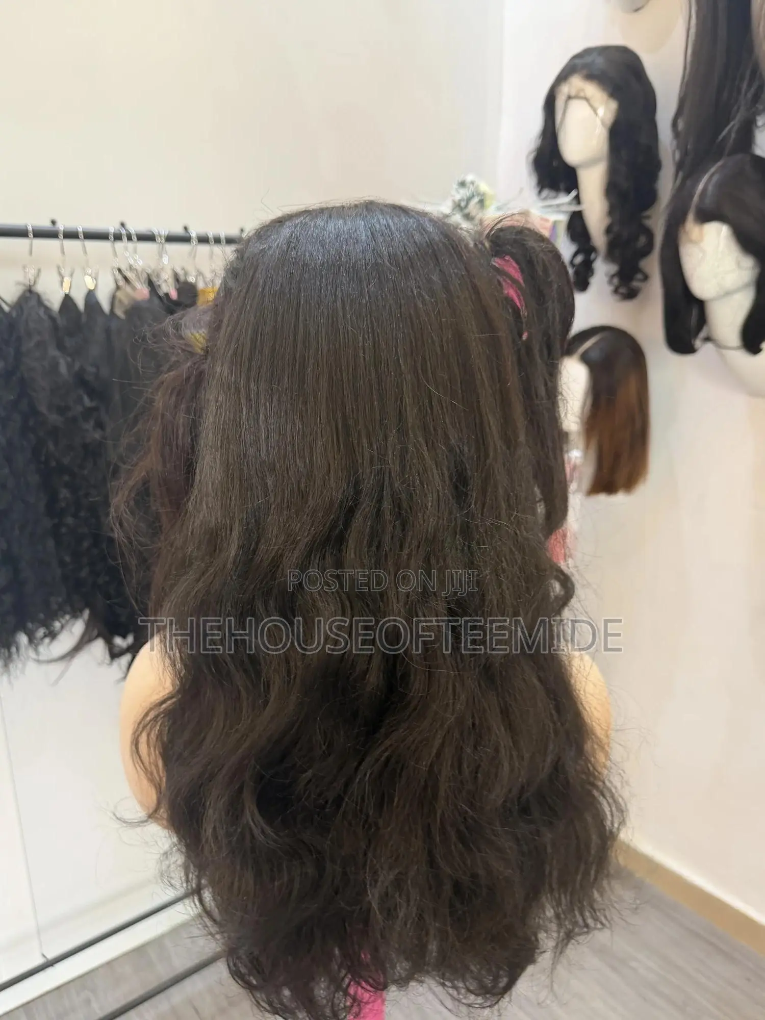 T Frontal Wig,Human Hair Blend.