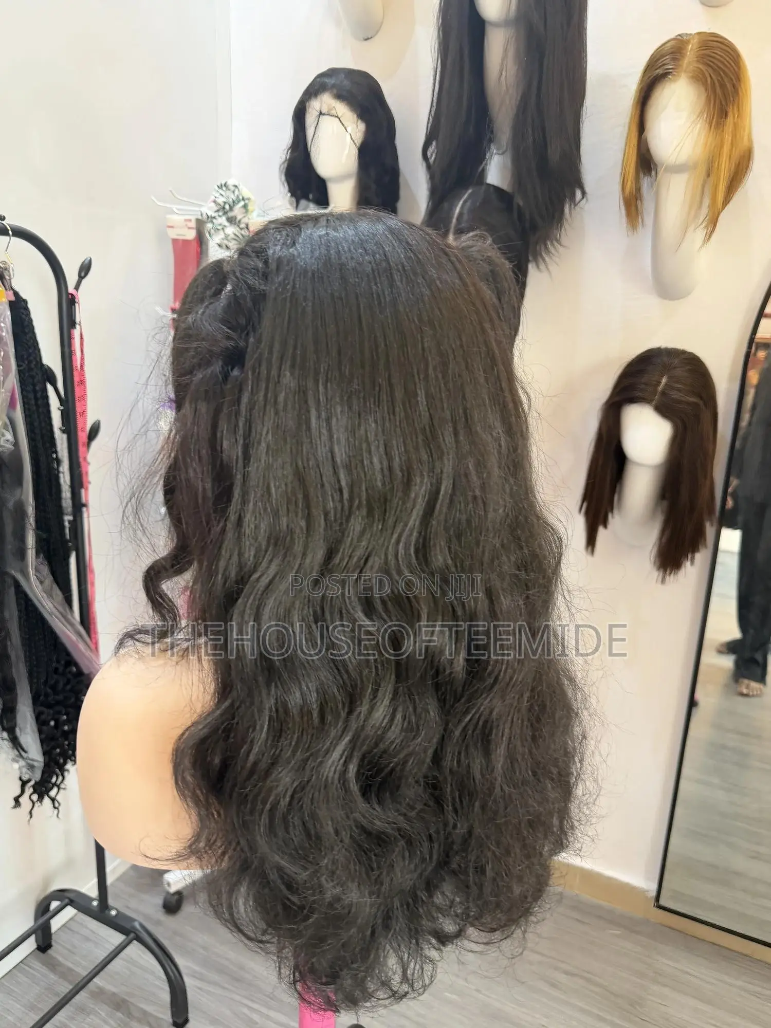T Frontal Wig,Human Hair Blend.