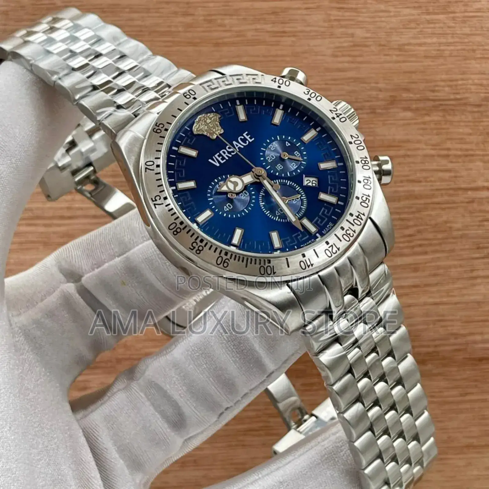 Versace Luxury Designer Stainless Steel Men's Wristwatches