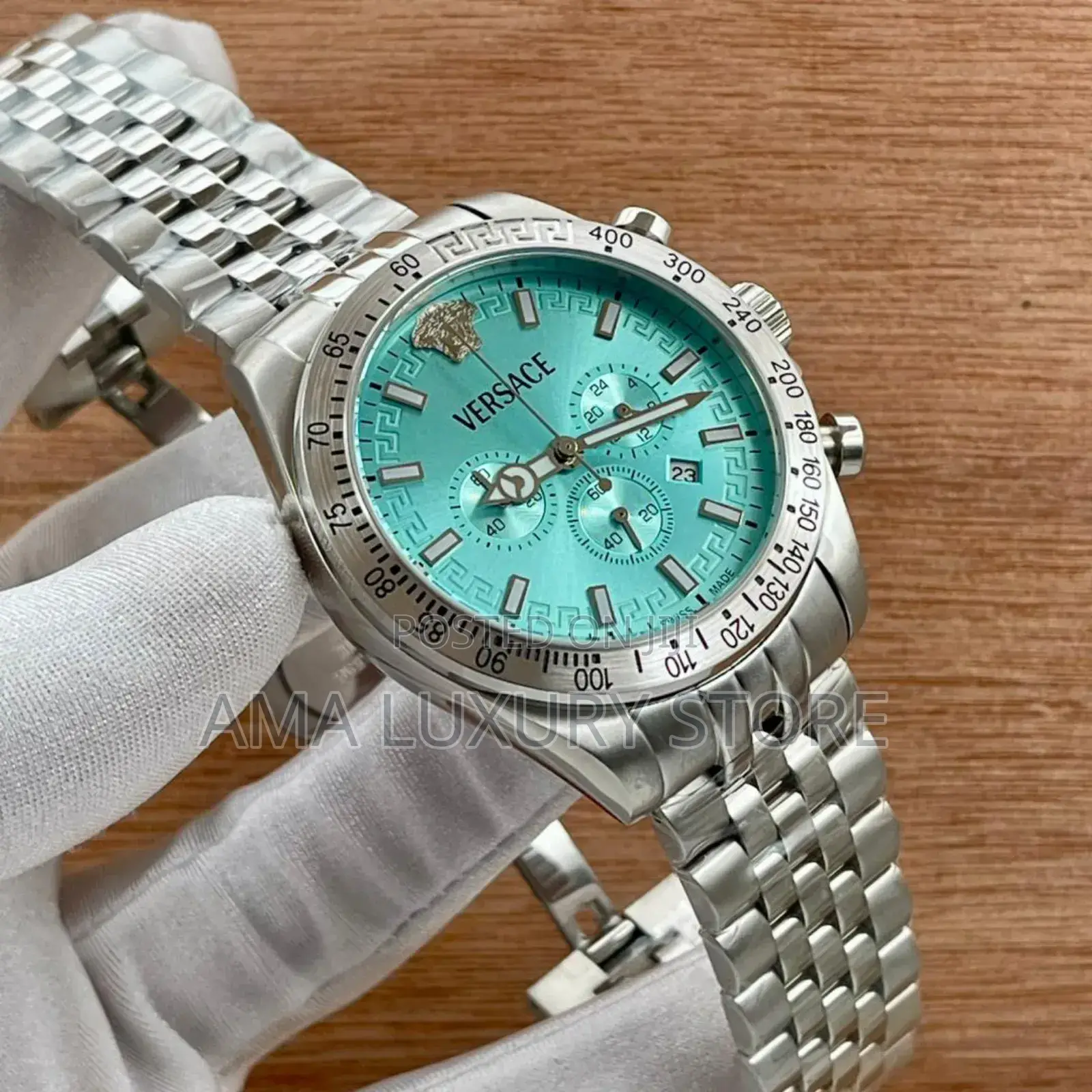 Versace Luxury Designer Stainless Steel Men's Wristwatches