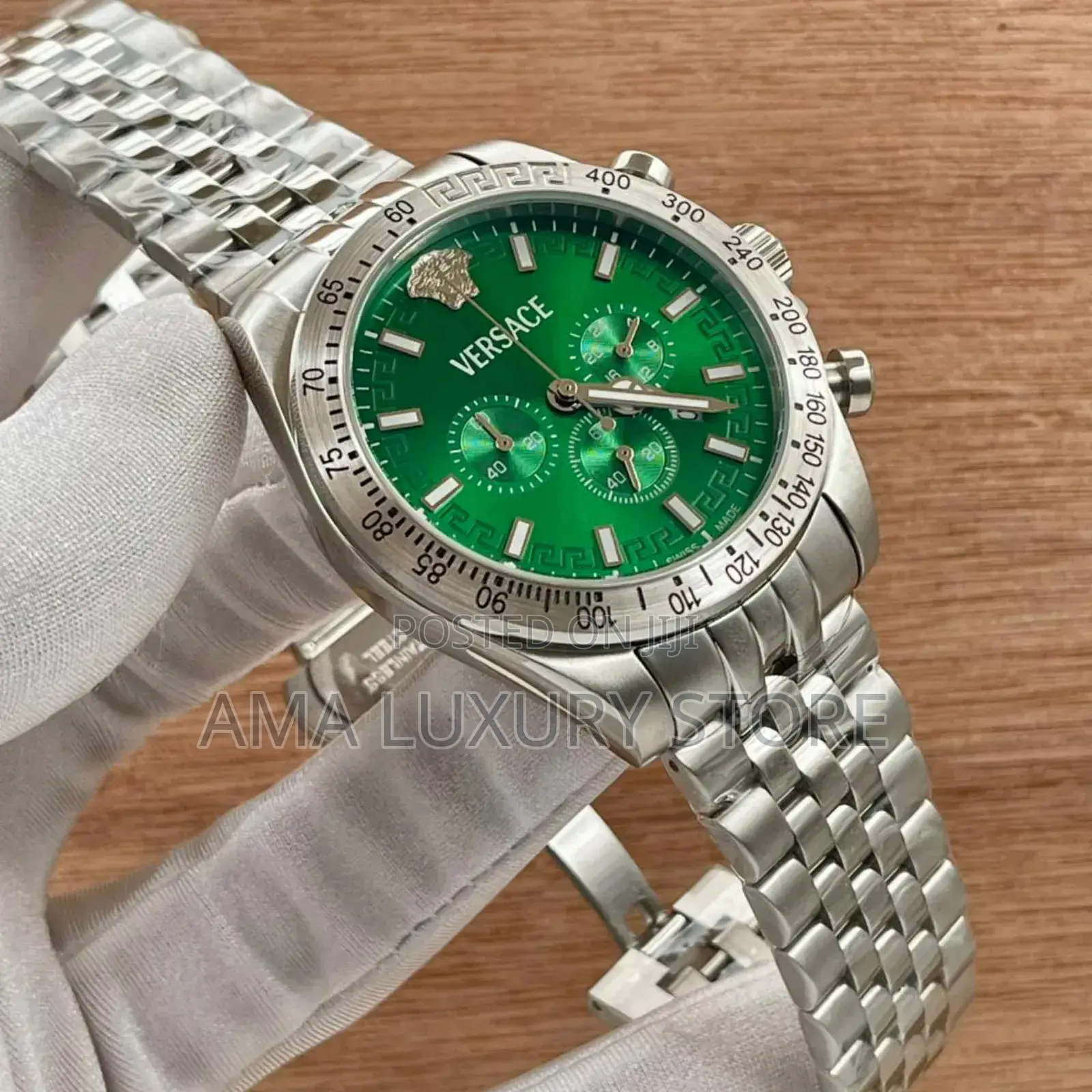 Versace Luxury Designer Stainless Steel Men's Wristwatches