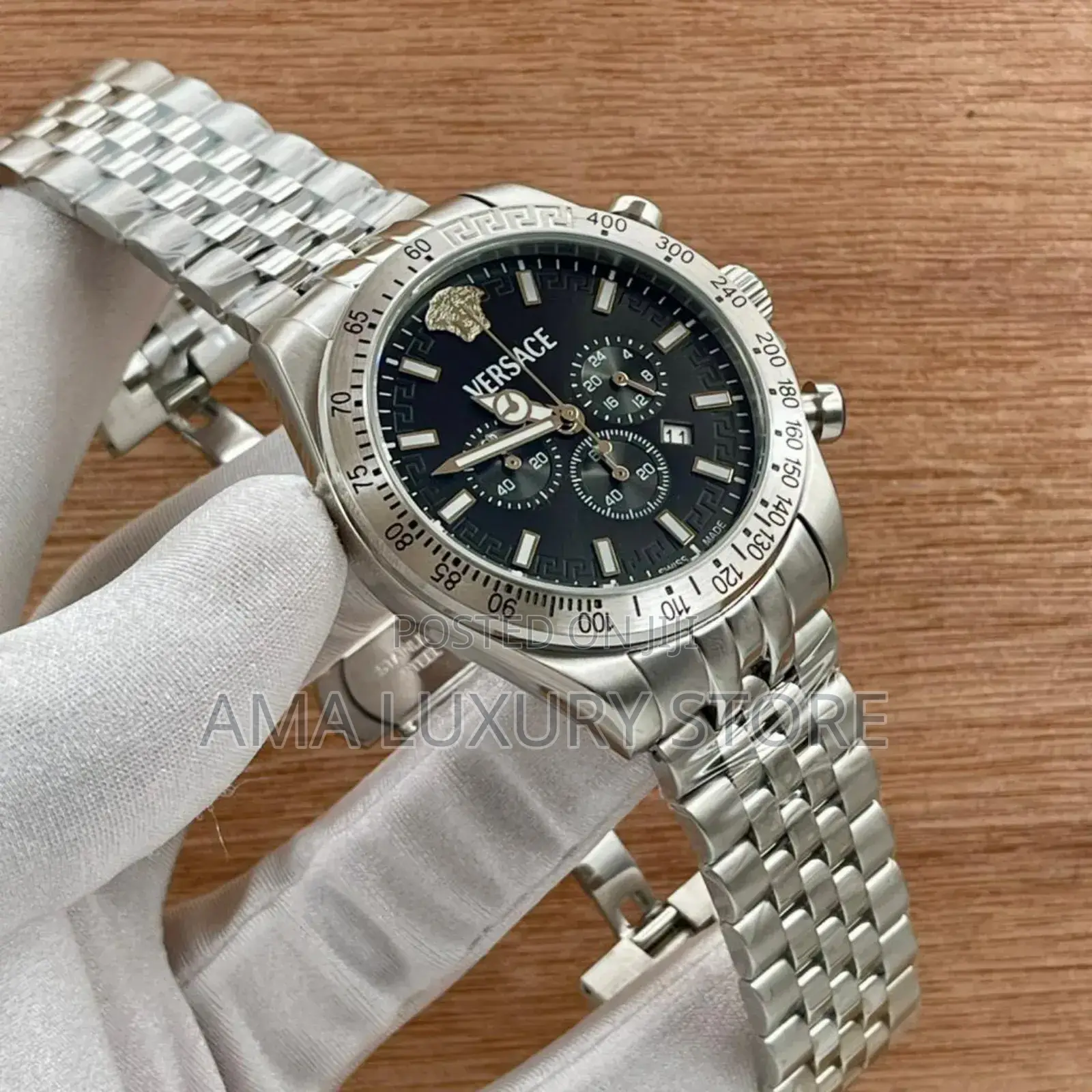 Versace Luxury Designer Stainless Steel Men's Wristwatches