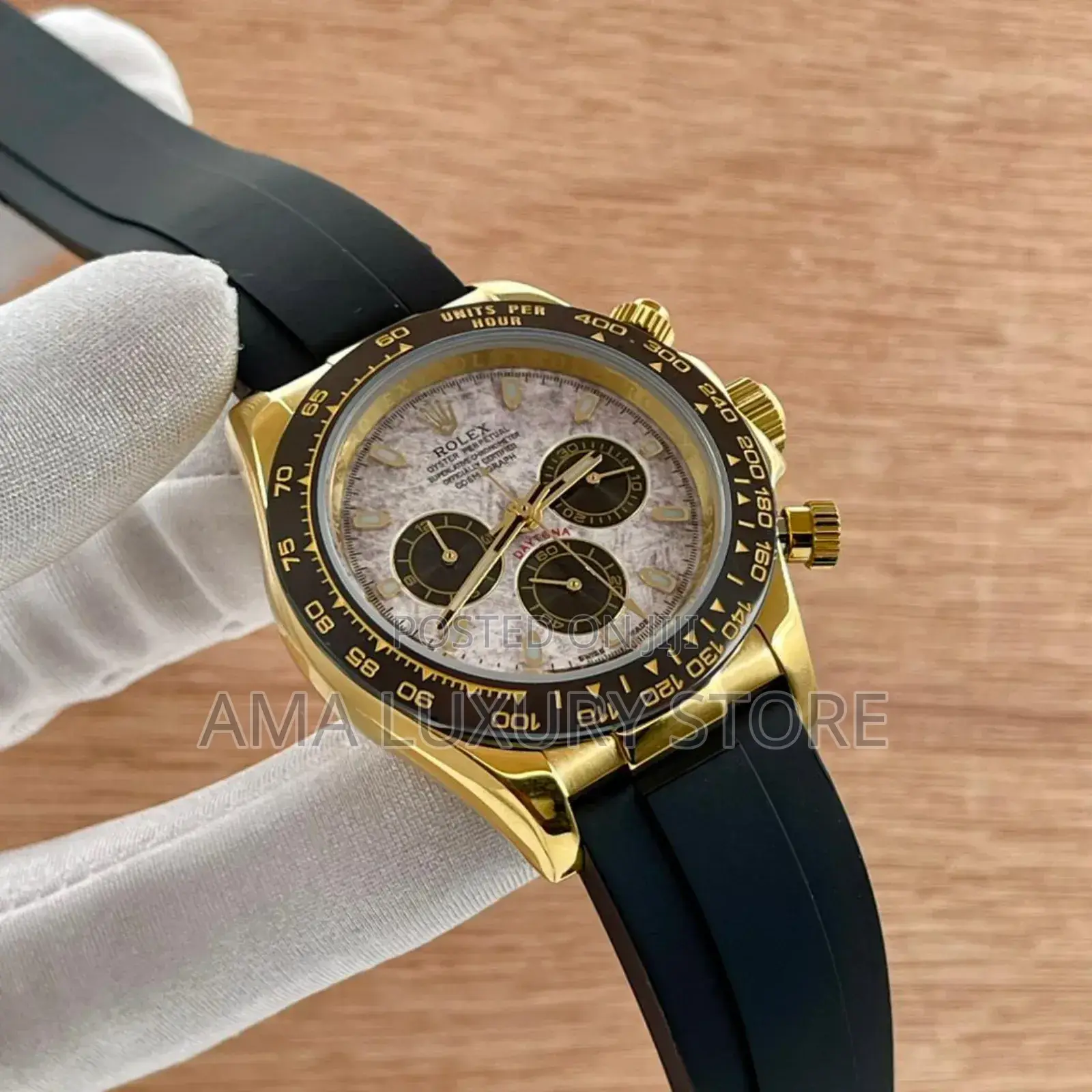 Rolex Luxury Designer Men's Rubber Strap Wristwatches