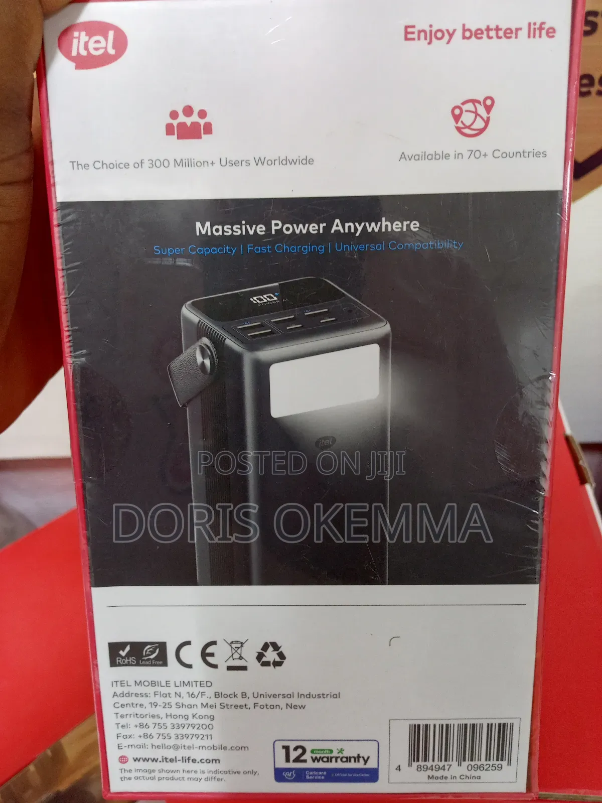 Itel Powerpulse Turbo 60,000mah Power Bank – 65w High-Speed Charging