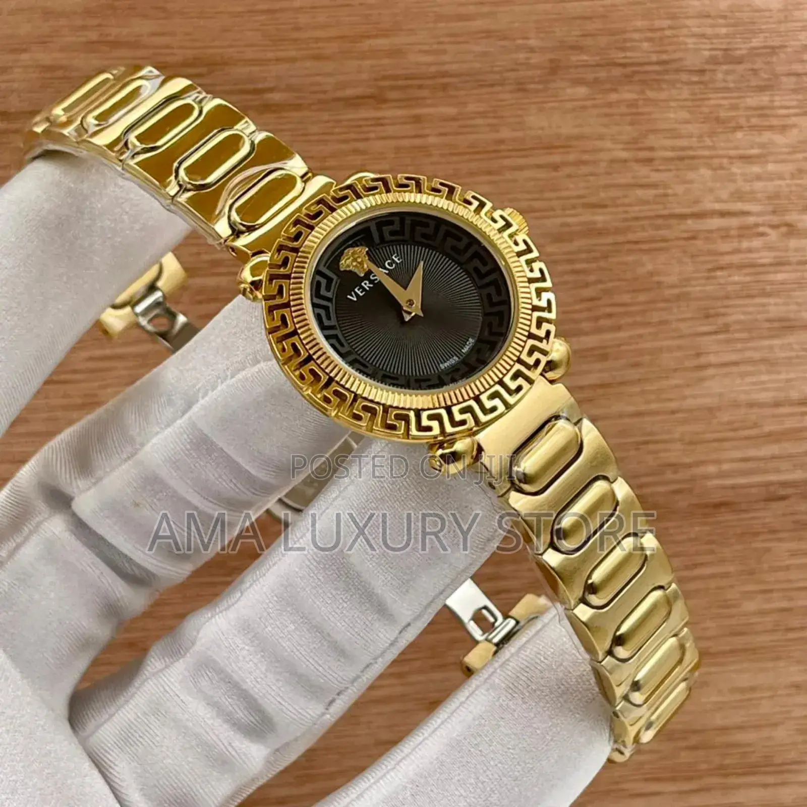 Versace Luxury Designer Female Stainless Steel Wristwatches