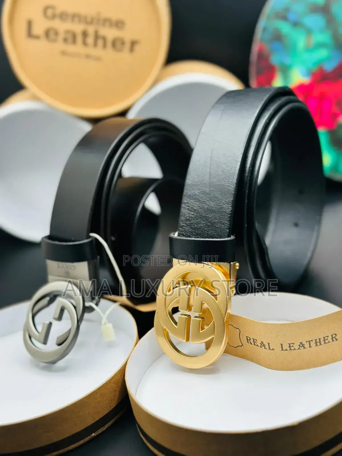 Genuine Leather Designer Men's Waist Belts