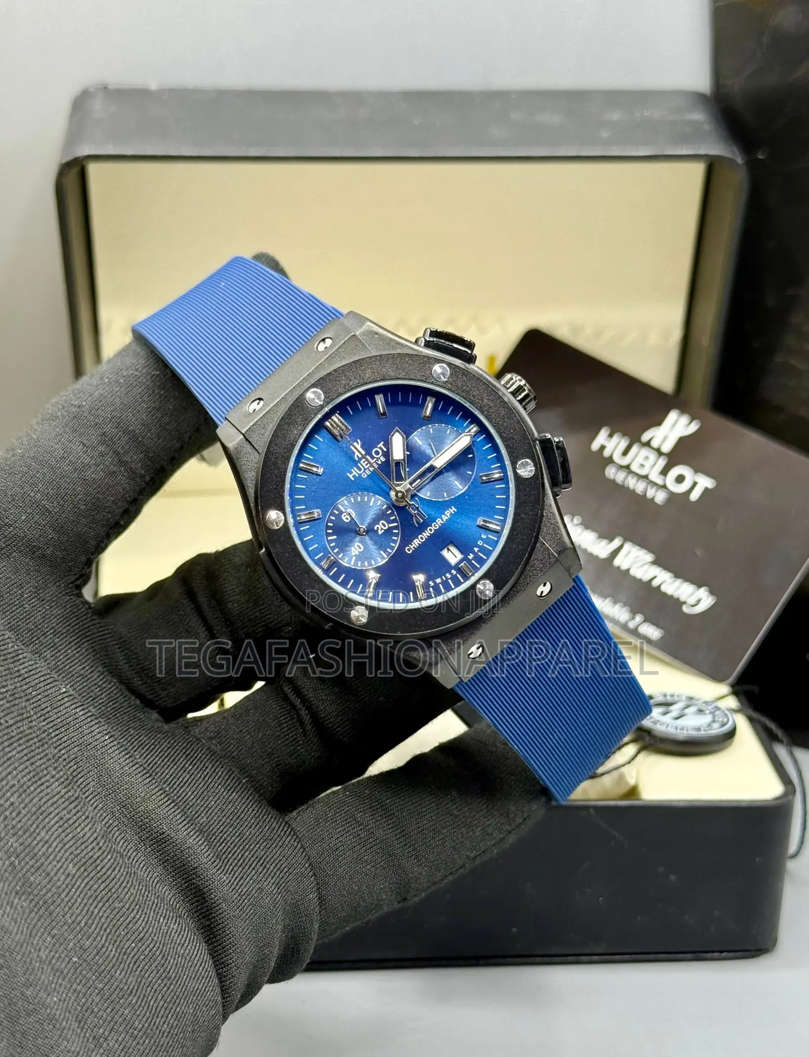Hublot Active Chronographs Leather Wristwatch