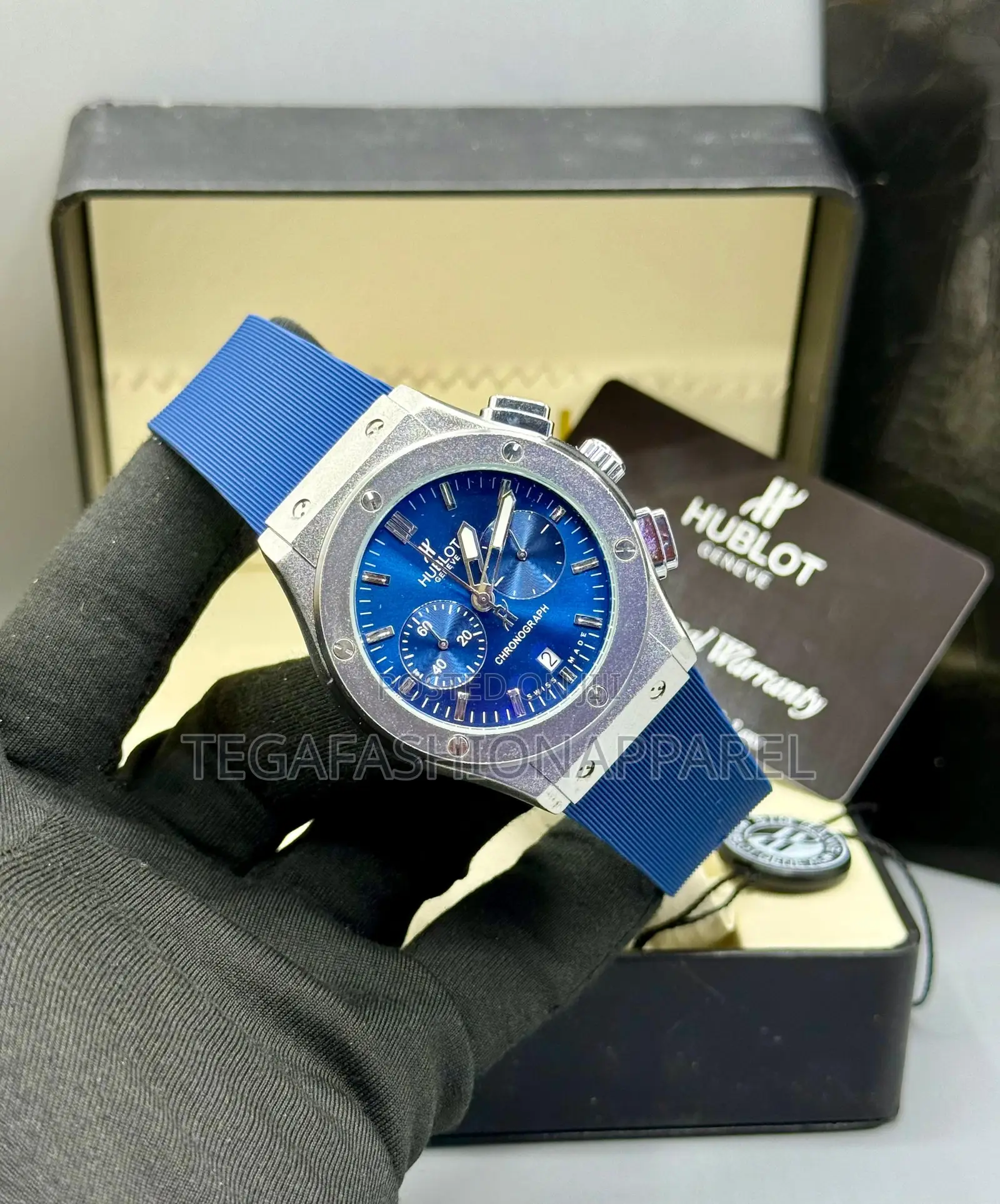 Hublot Active Chronographs Leather Wristwatch