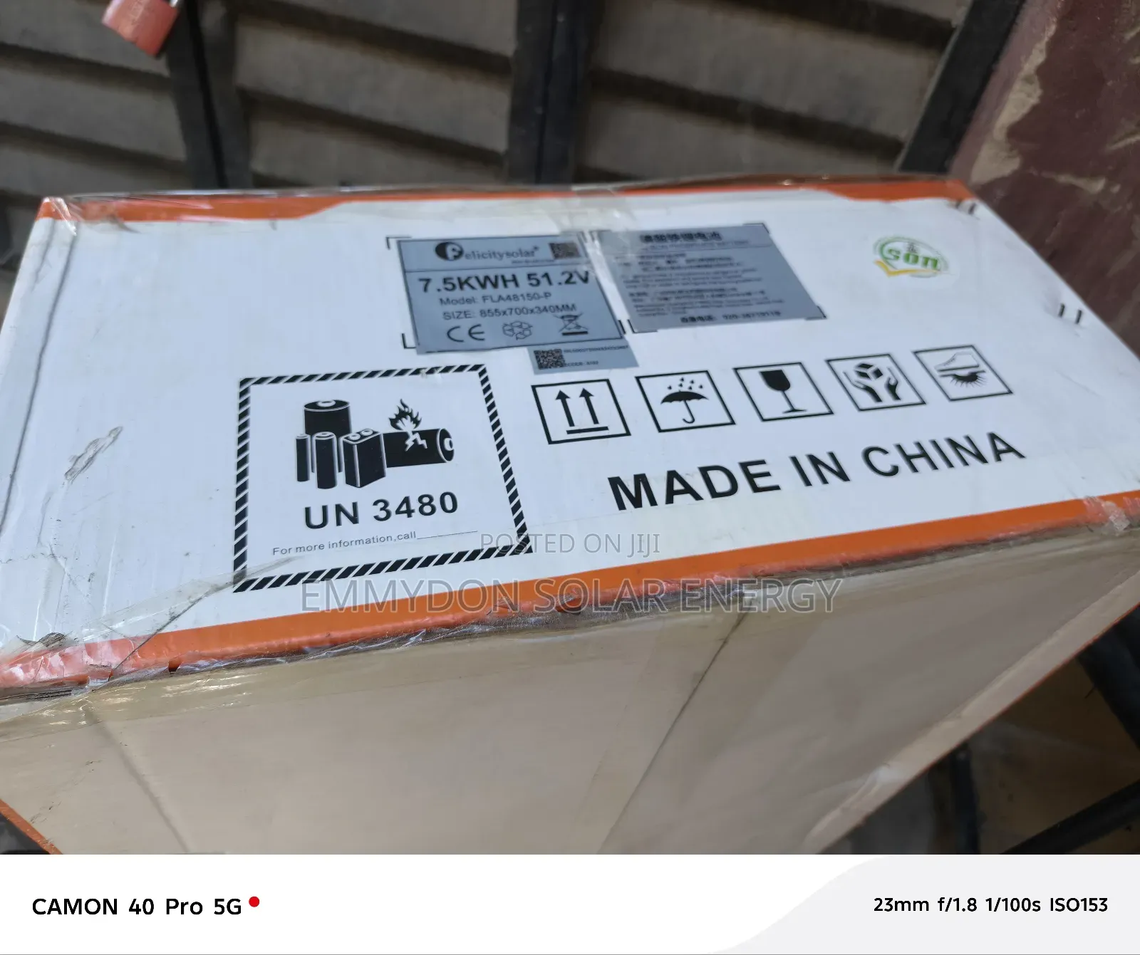 Felicity Lithium Iron Battery 7.5kwh 51.2v