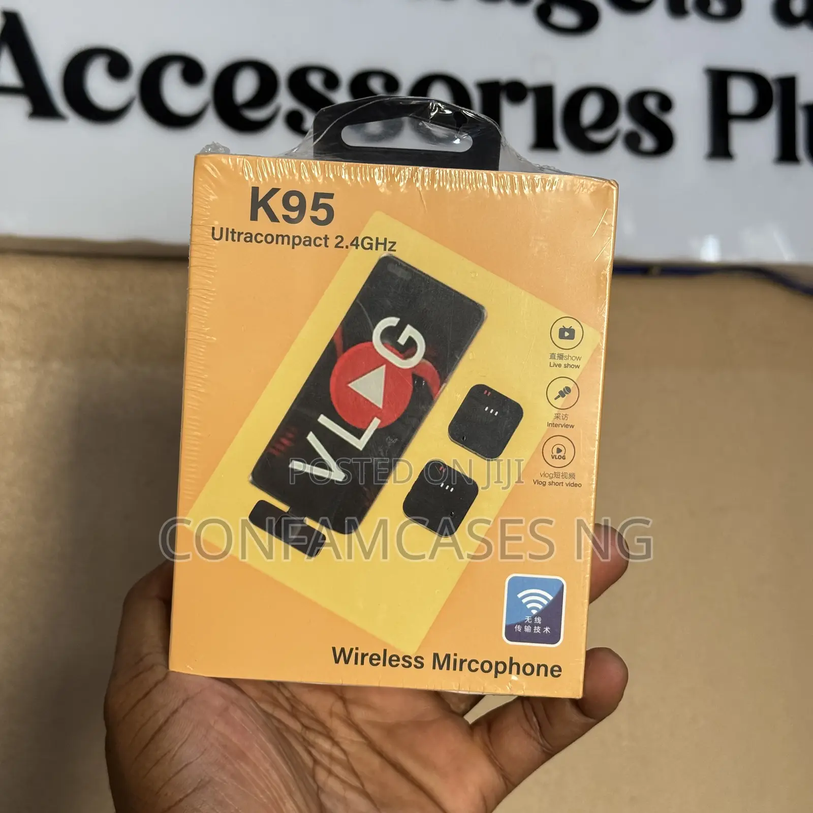 K 95 Vlog Wireless Noise Cancellation Dual Microphone Mic