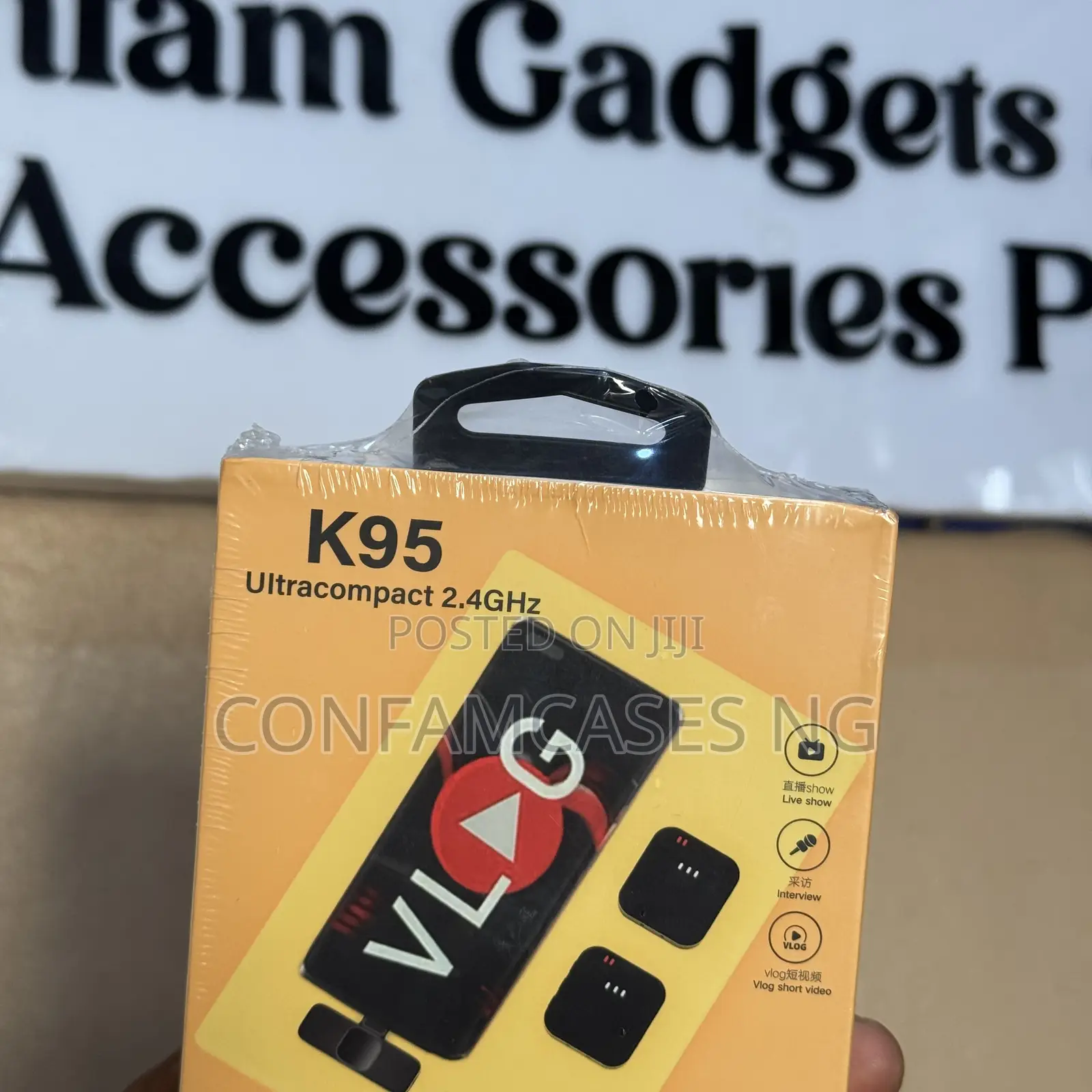 K 95 Vlog Wireless Noise Cancellation Dual Microphone Mic