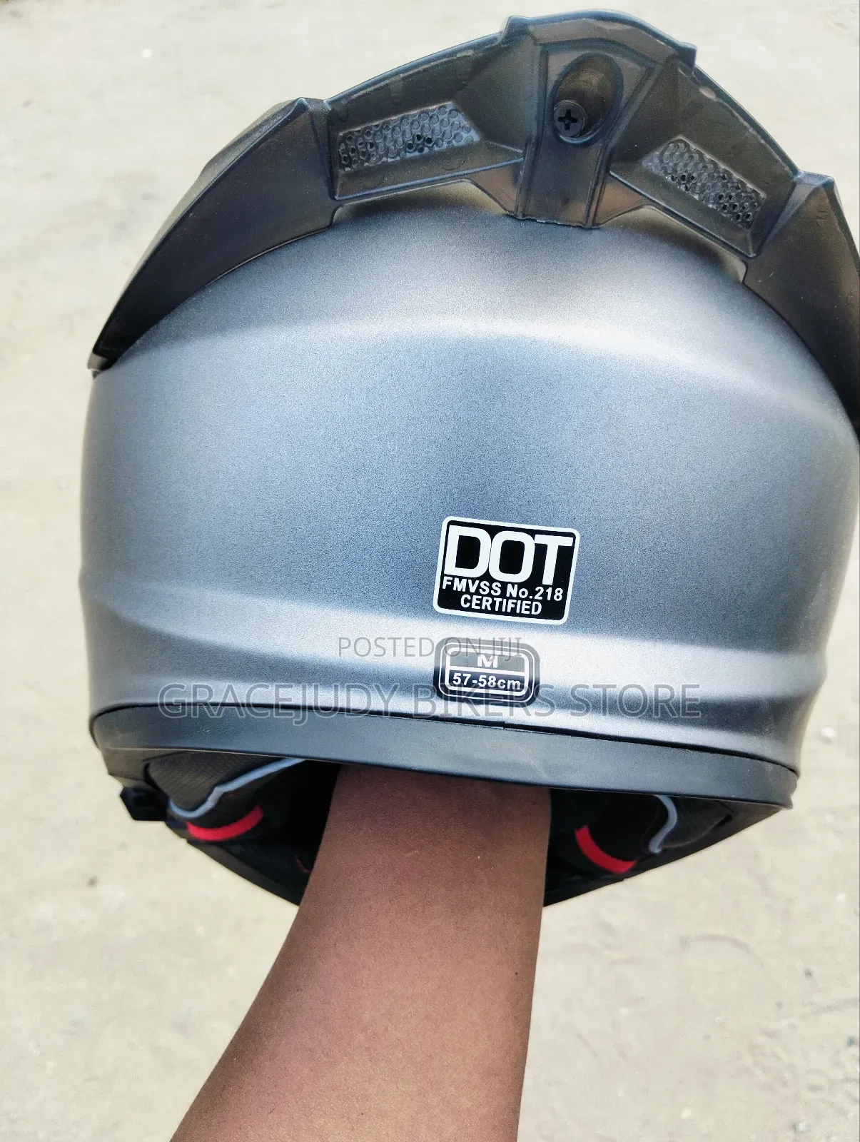 Tinted Visor Open Jaw Helmet