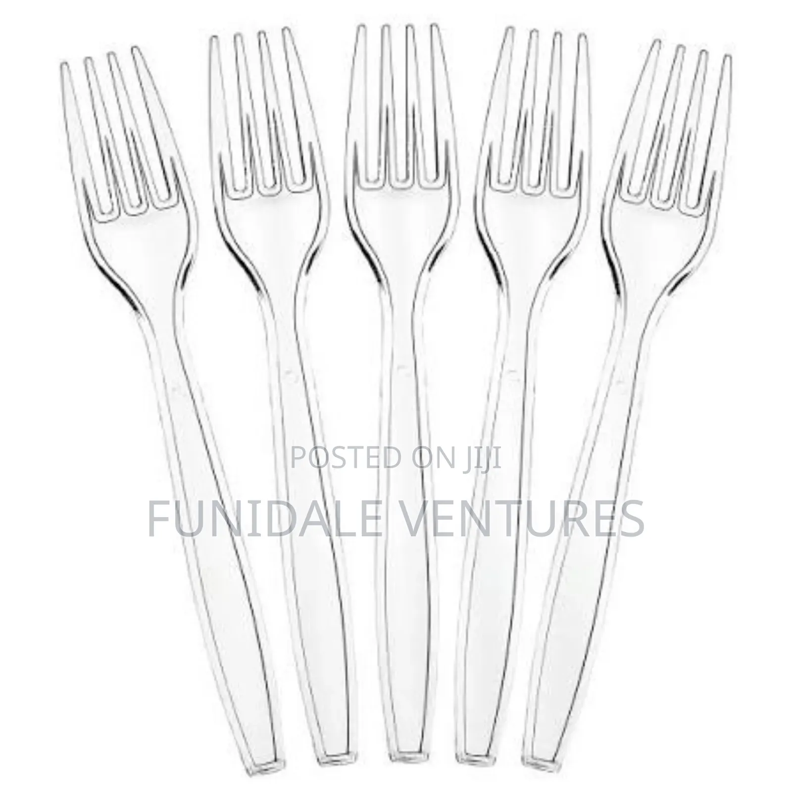 100pcs Heavy Duty Transparent Forks