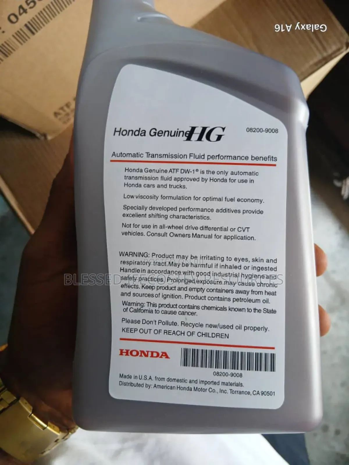 Honda Dw1 1litres