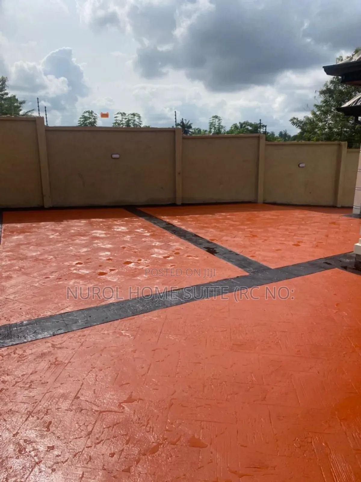 Modern Stamped Concrete Floor Installation
