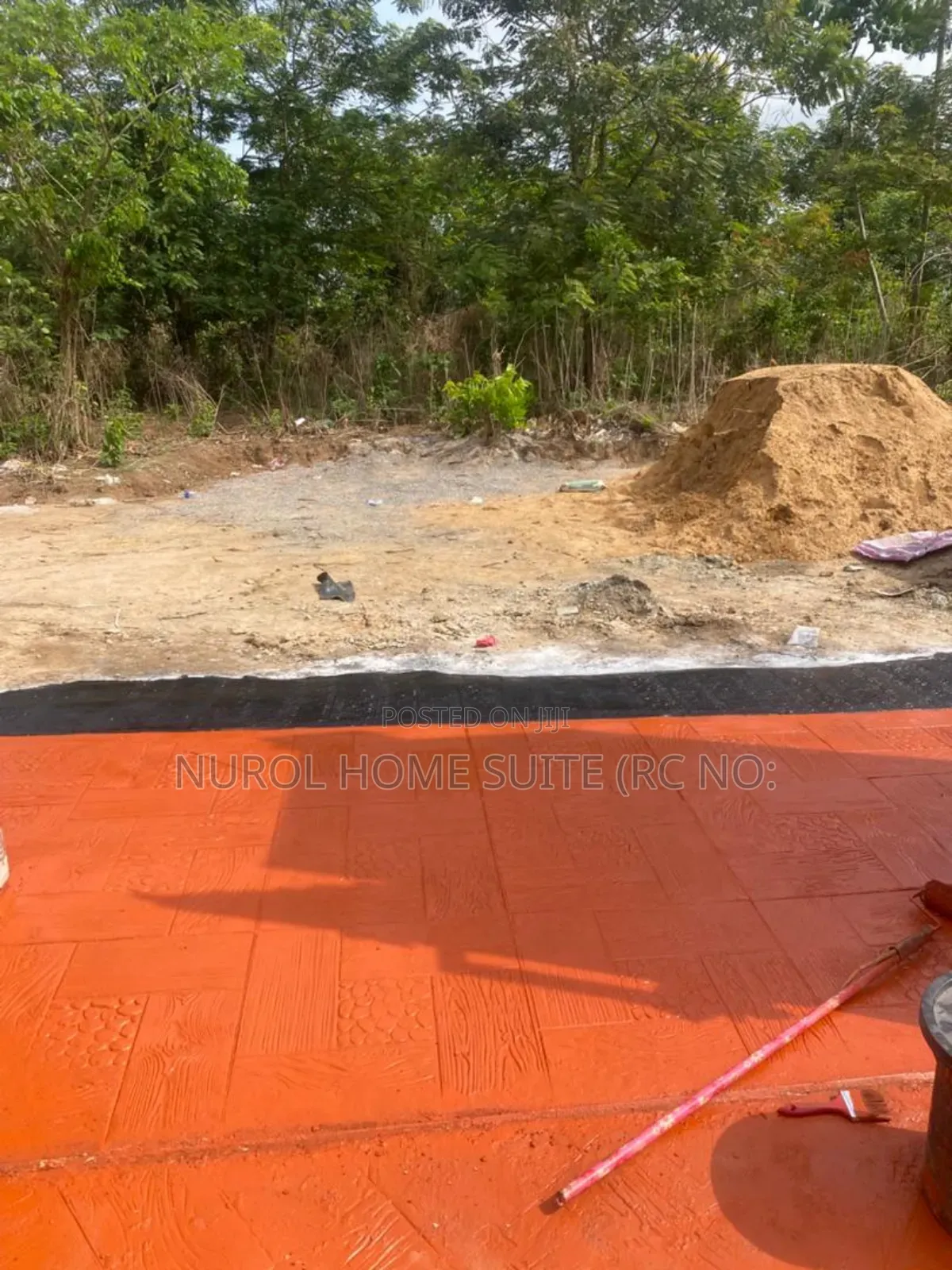 Modern Stamped Concrete Floor Installation