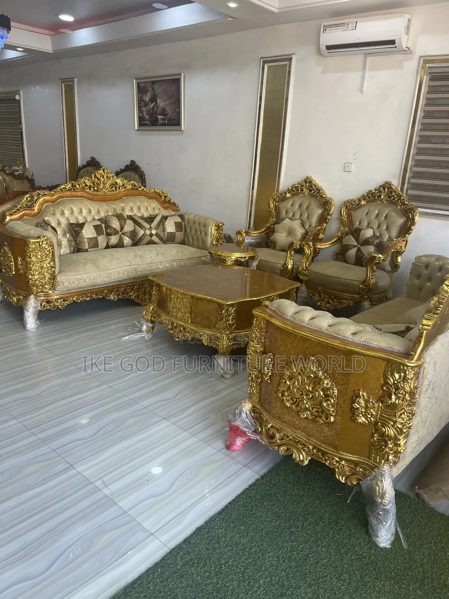 10seater Imported Royal Fabric Sofa Chair With Center Table