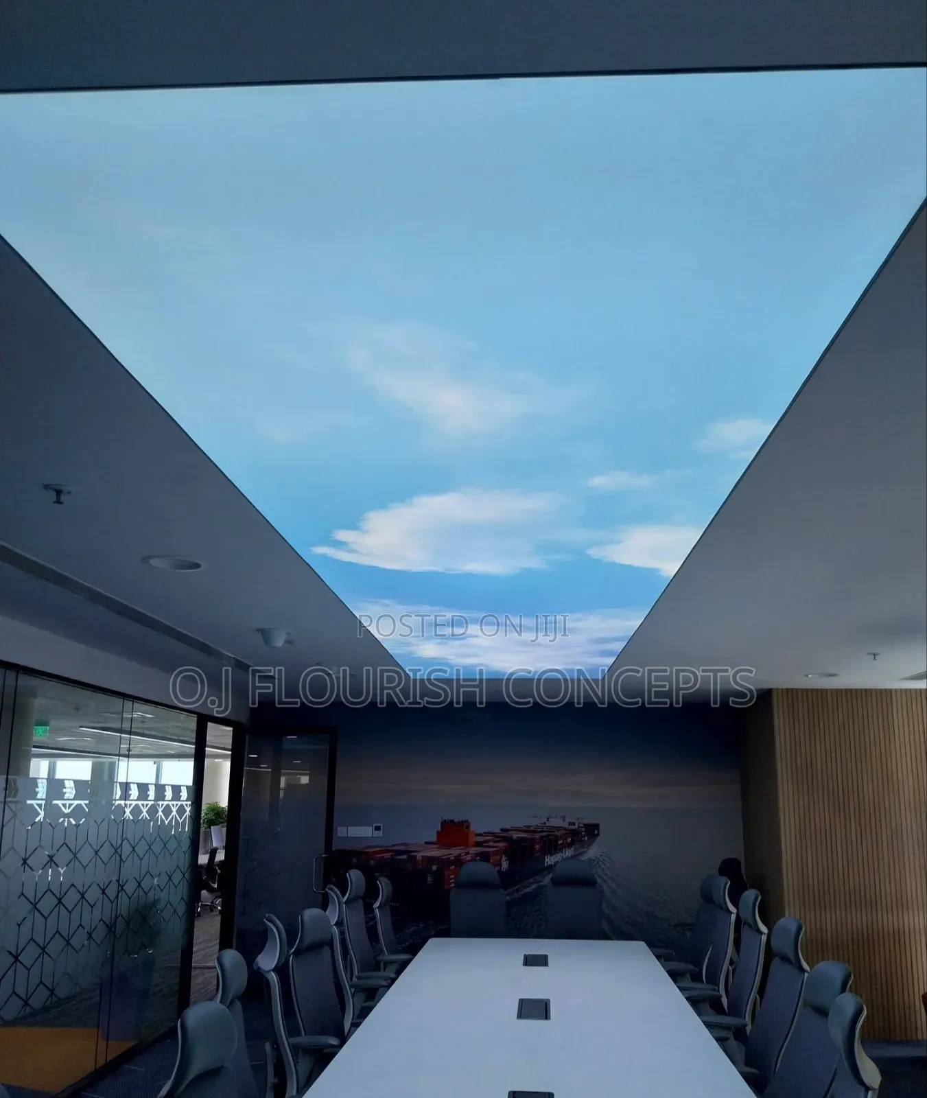 Light Blue Stretch Ceiling