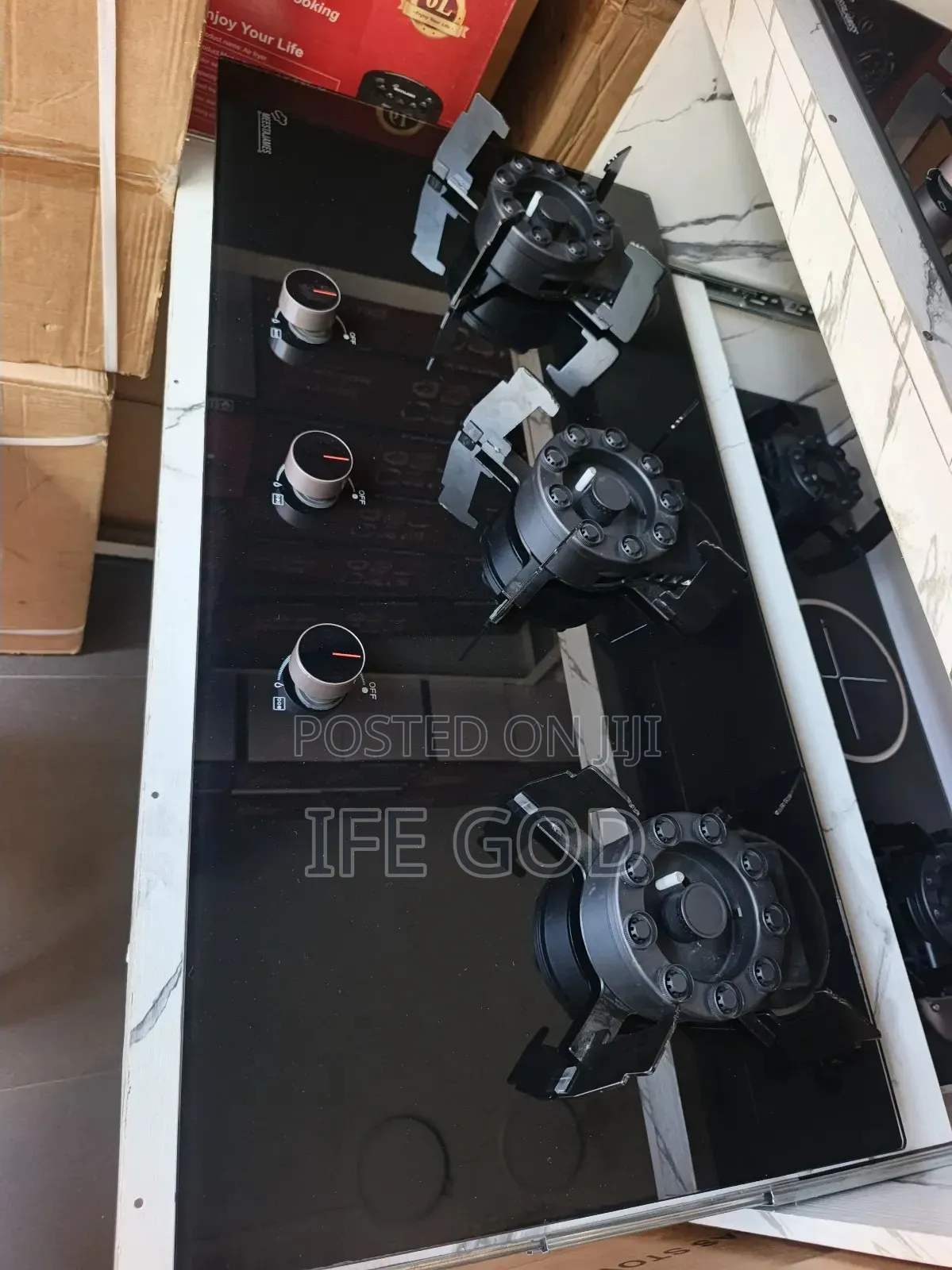 Original Meesajames Built-in Premium Quality Flips Up 3 Burners Gas