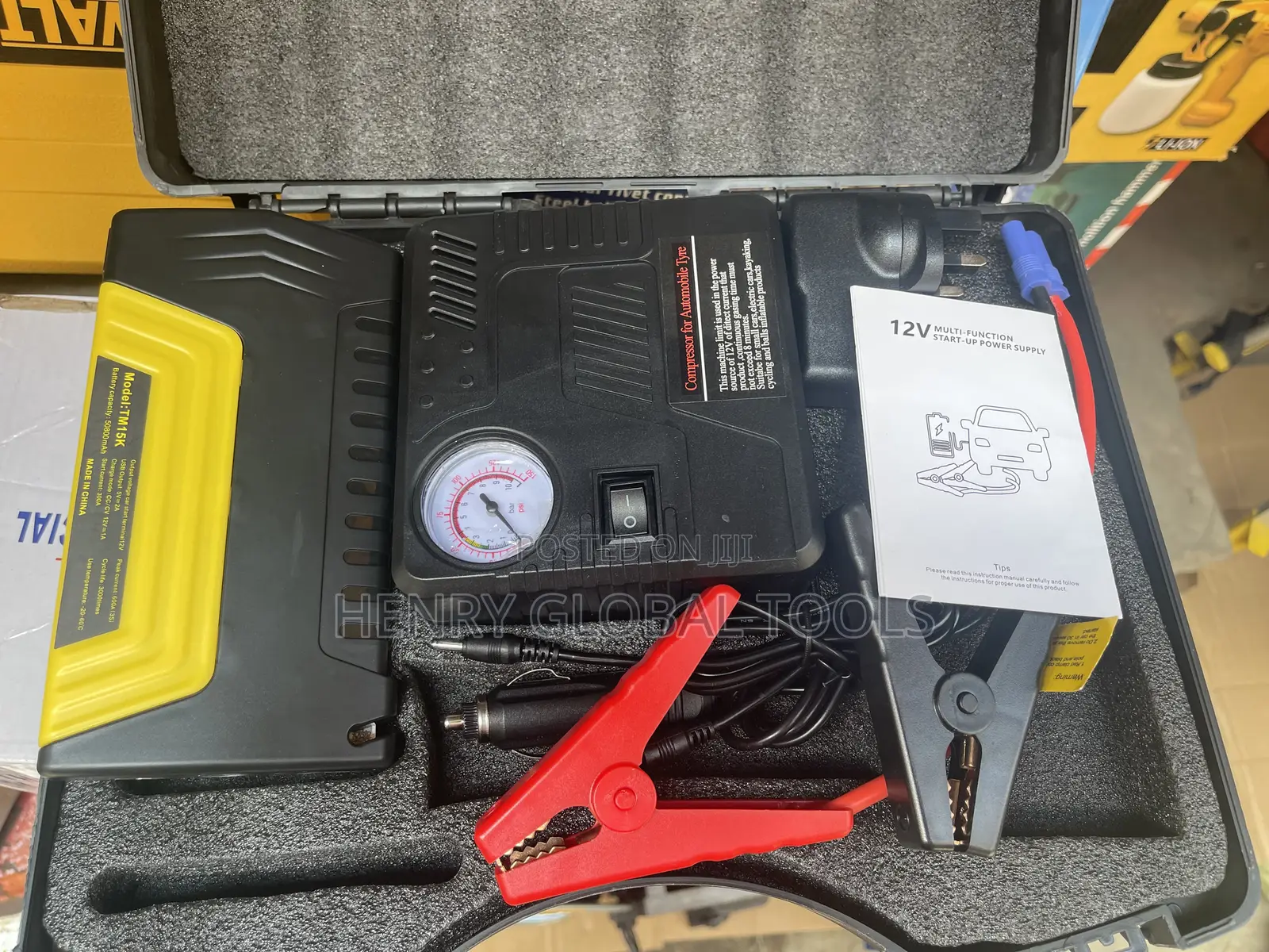 2in1 Car Jump Starter and Tire Gauge Machine