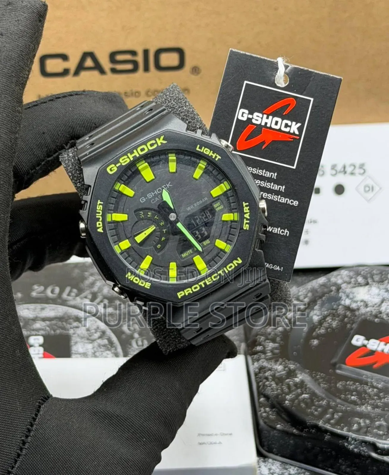 G-Shock Digital and Analog Silicone Strap for Guys Quality Grade