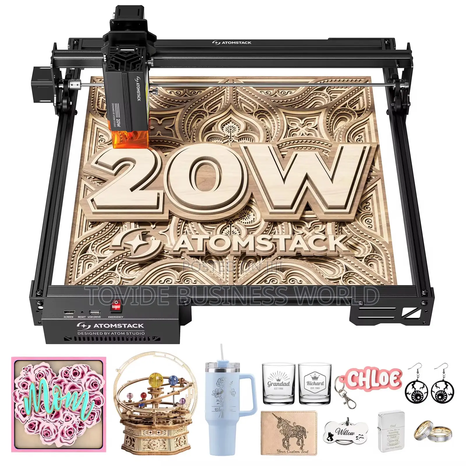 Atomstack A20 Pro V2 20w Laser Engraving And Cutting Machine 400×365mm