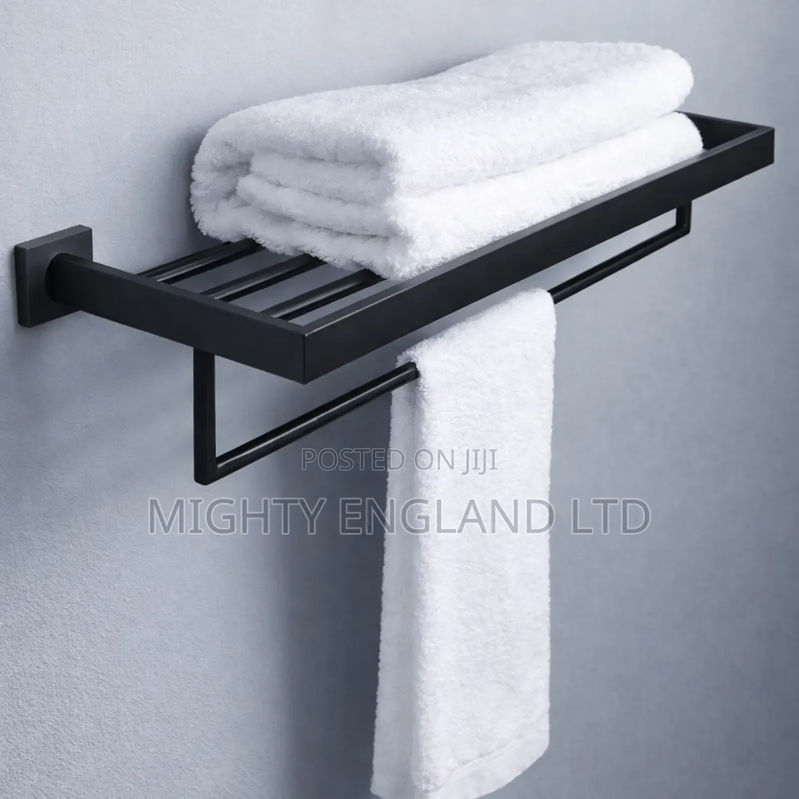Wall Mounted Stainless Steel Towel Rack and Lower Bar Hanger