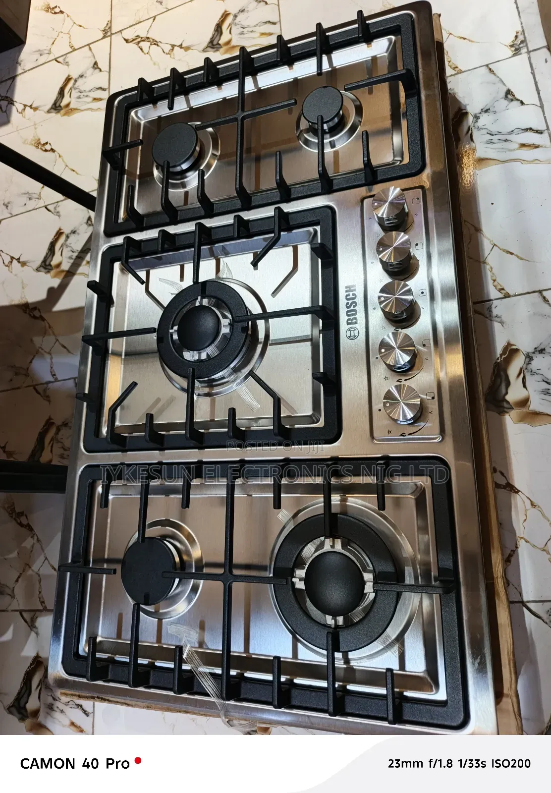 Quality Bosch Built-in 90cm 5 Burners Stainless Steel Gas Cooker Hob