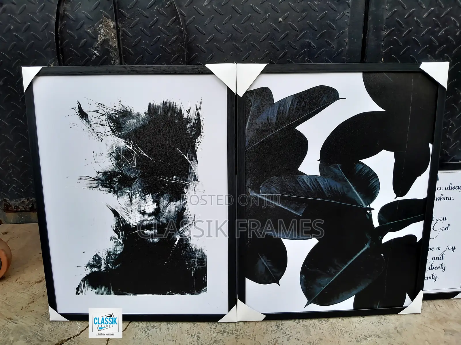 Hd Framed B/W Naked Digi Painting Wallart
